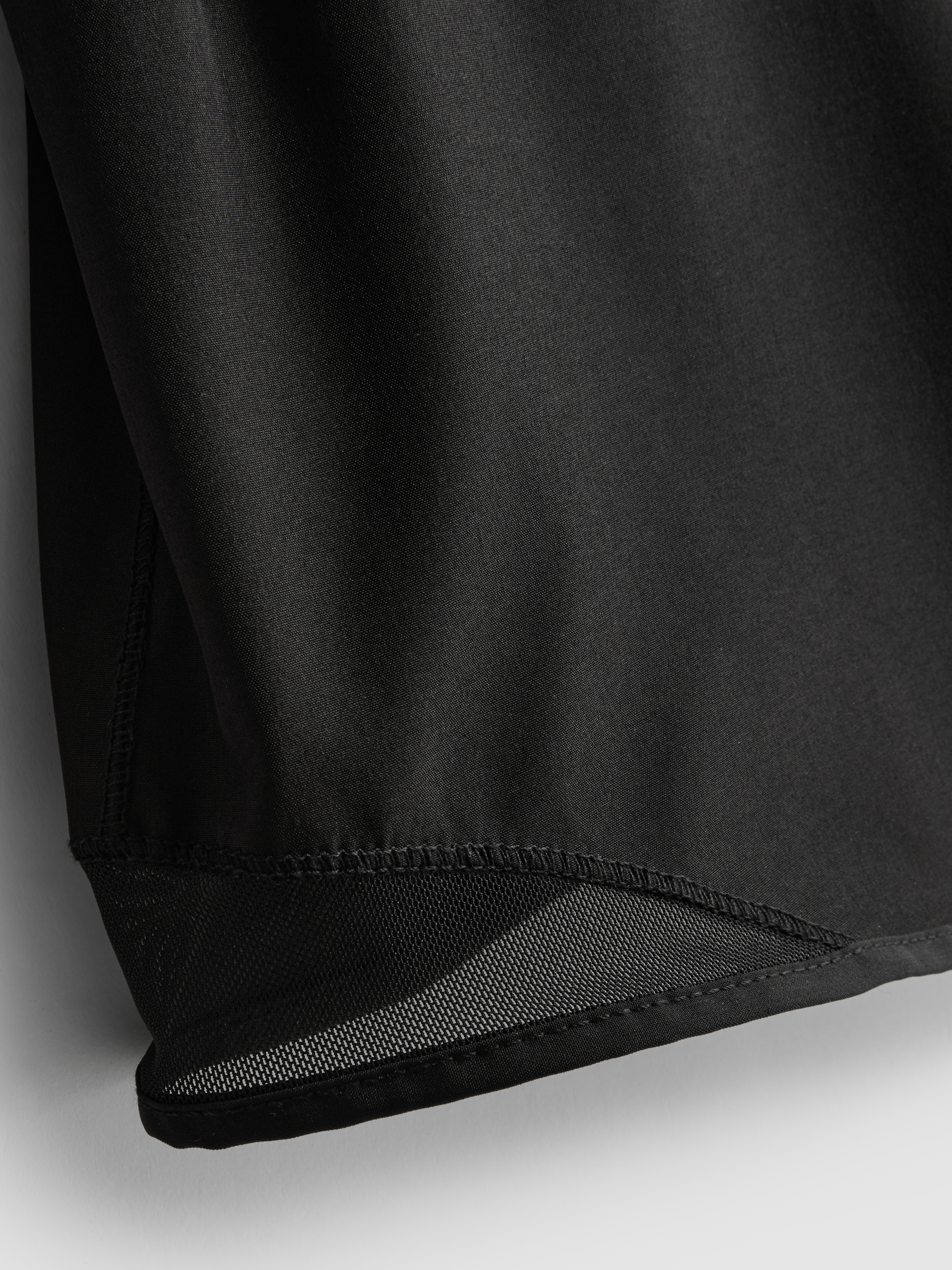 Women's Black Mesh Panel Performance Shorts