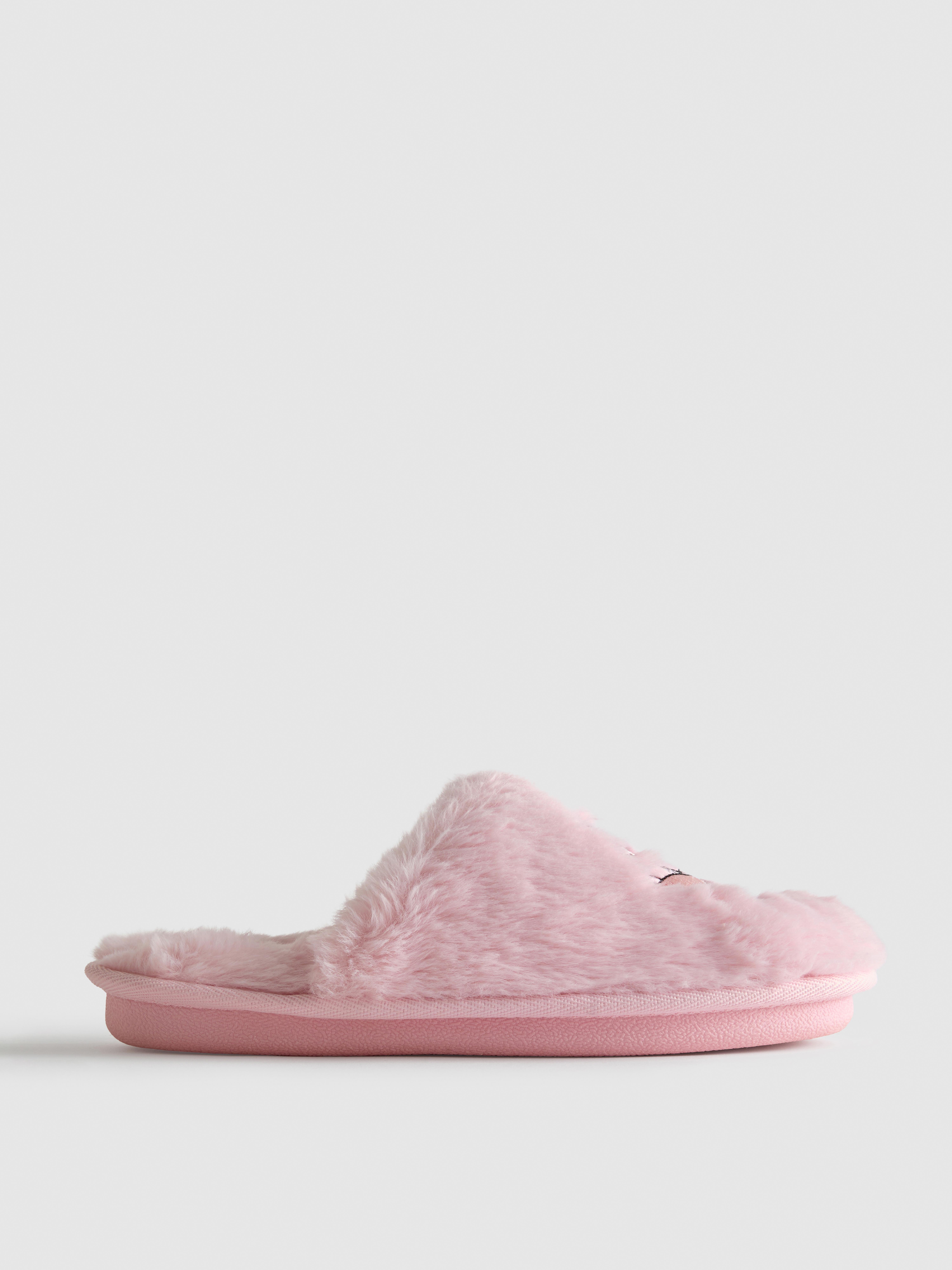 Disney’s Stitch Fluffy Mule Slippers in Gift Bag