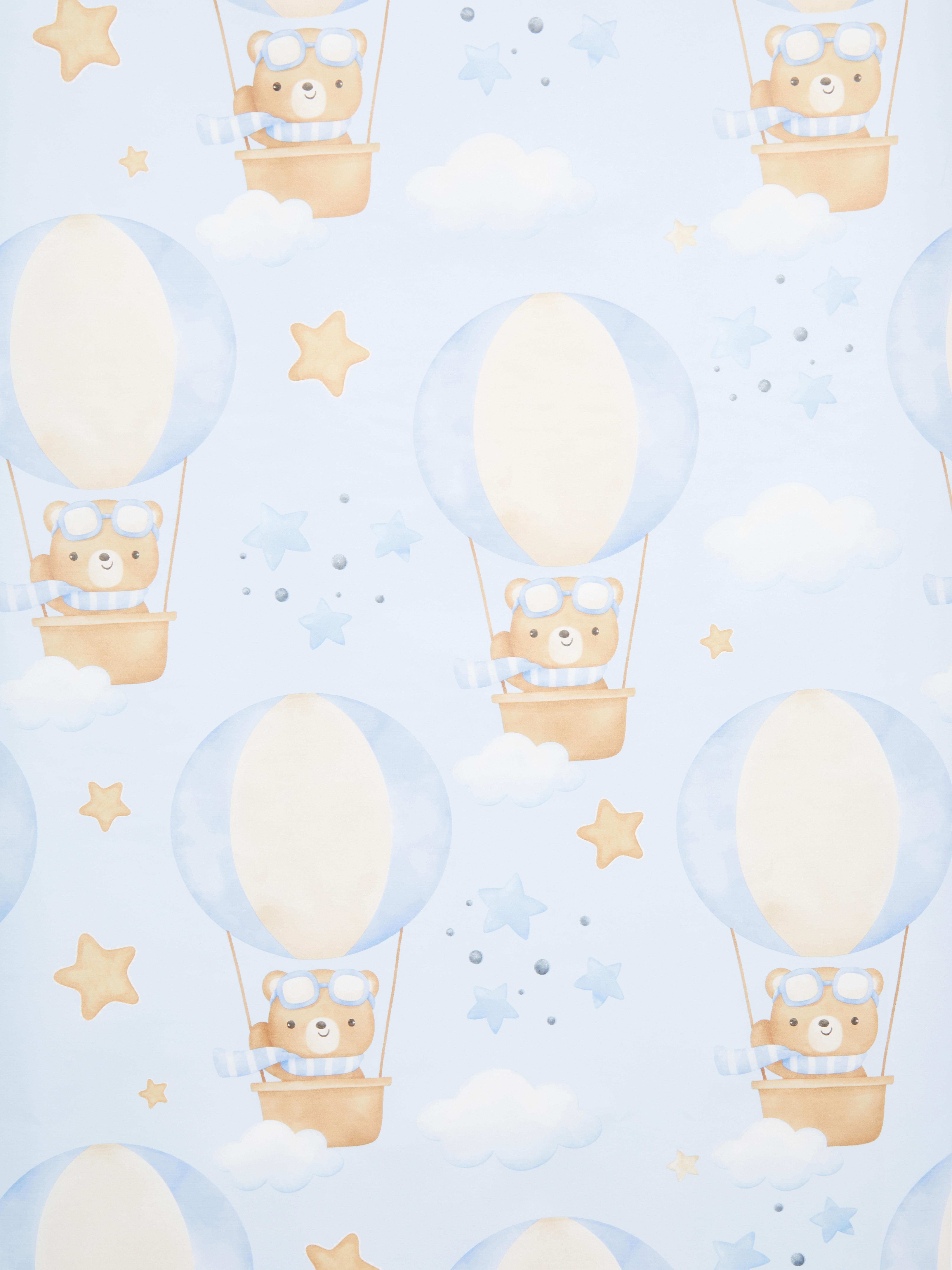 Papel embrulho urso peluche 6 m