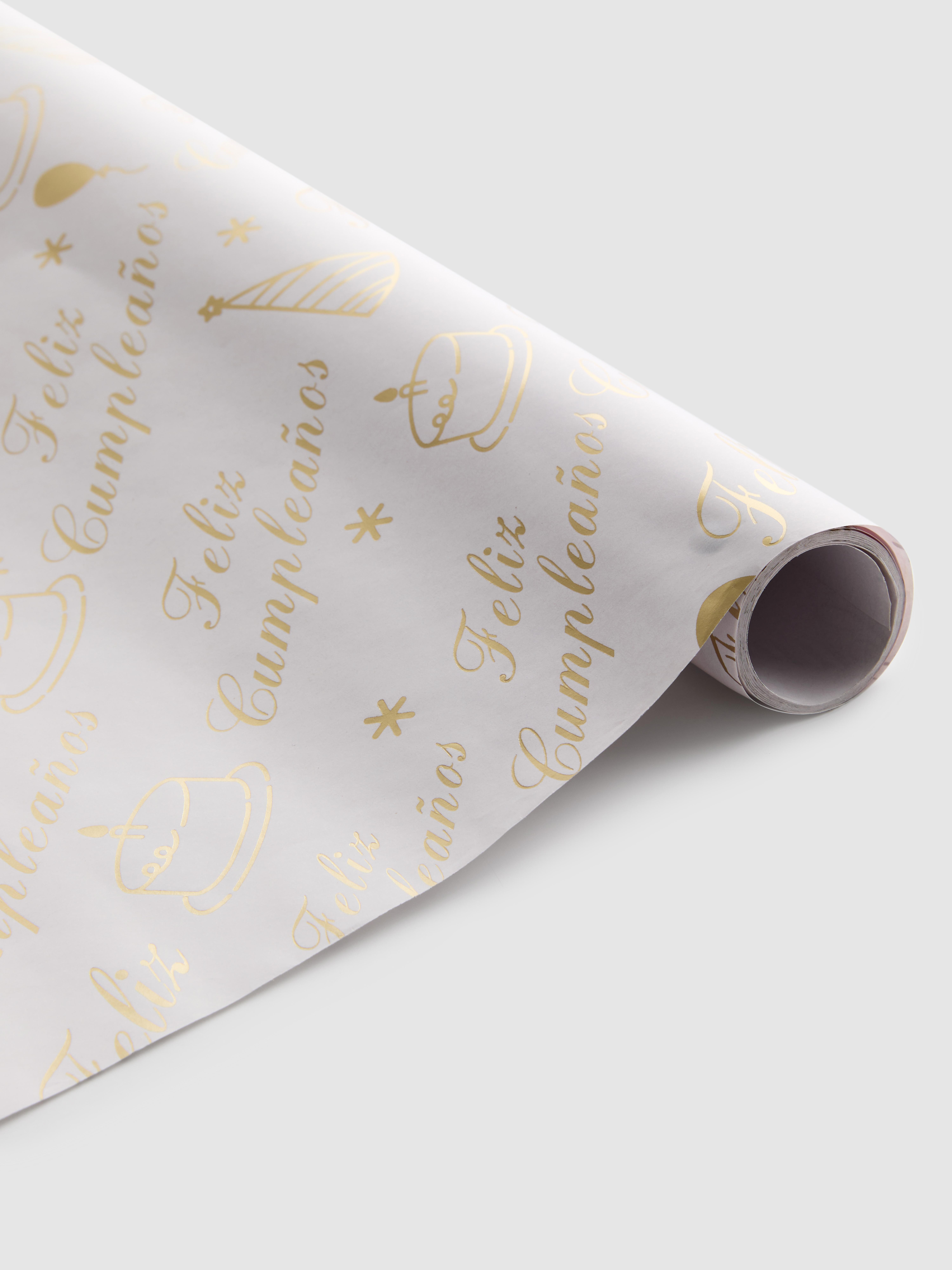 Papel de regalo «Feliz cumpleaños» de 3 m