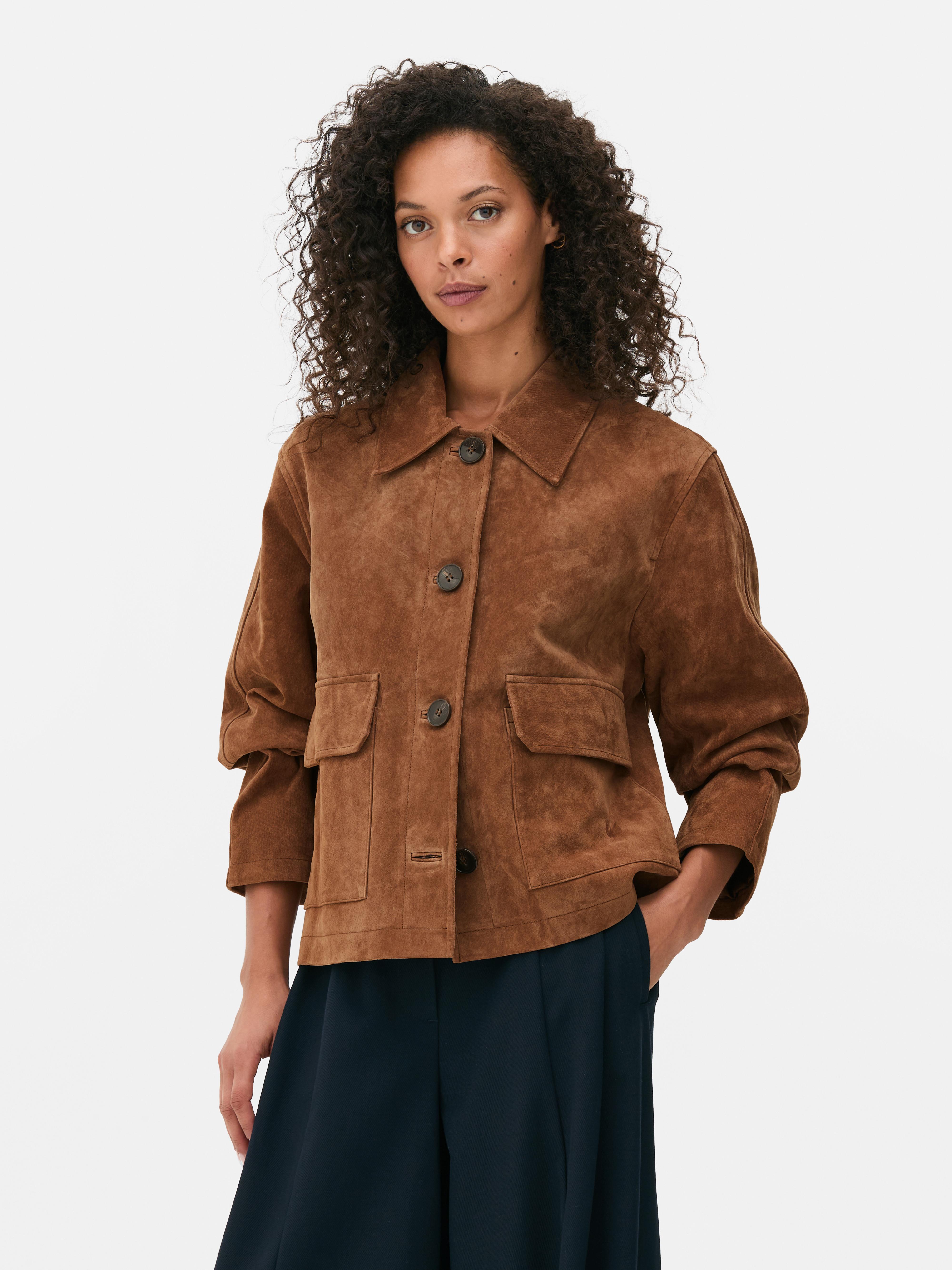 Veste style Trucker en daim The Edit