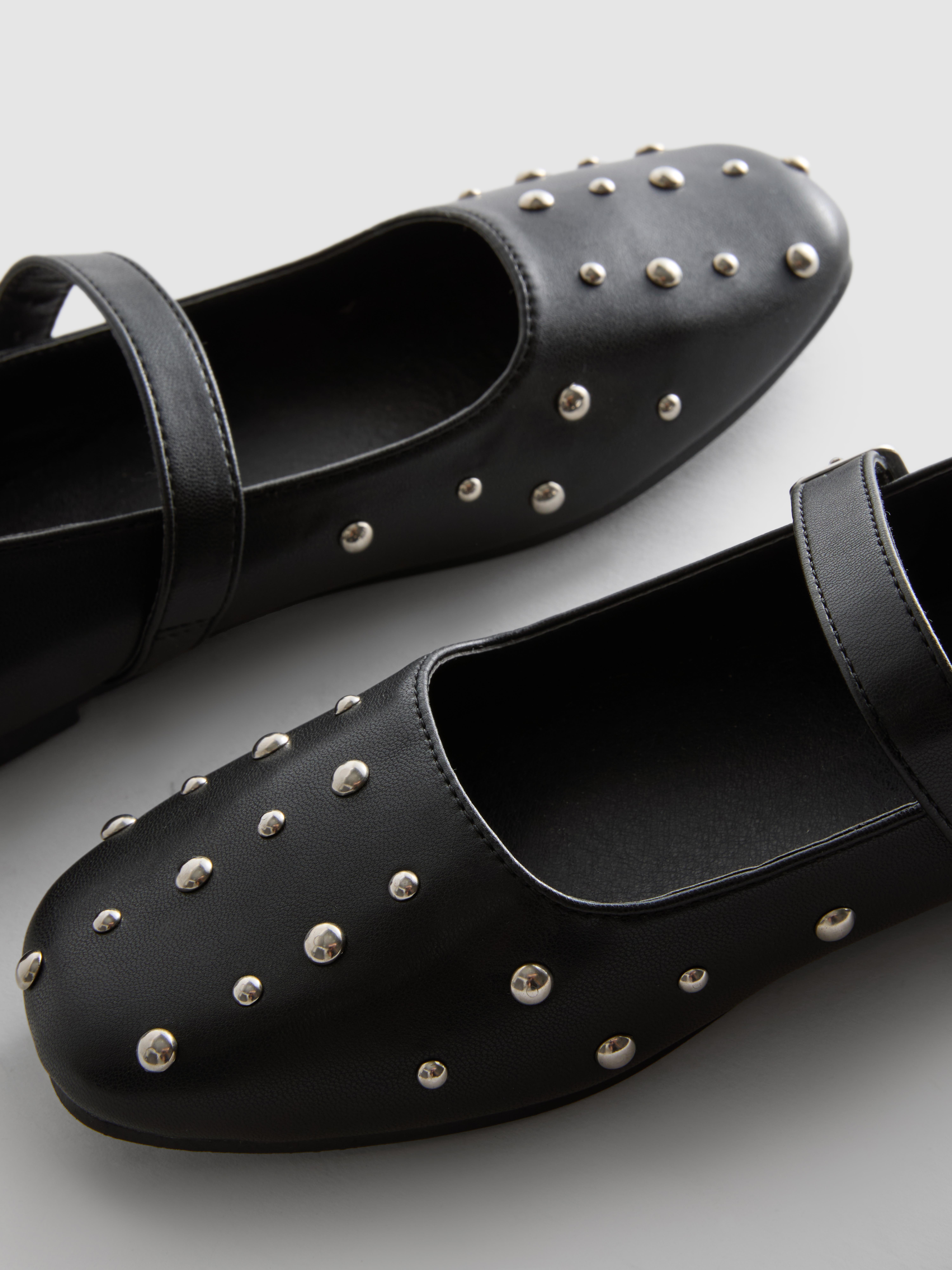 Studded Ballet Pumps
