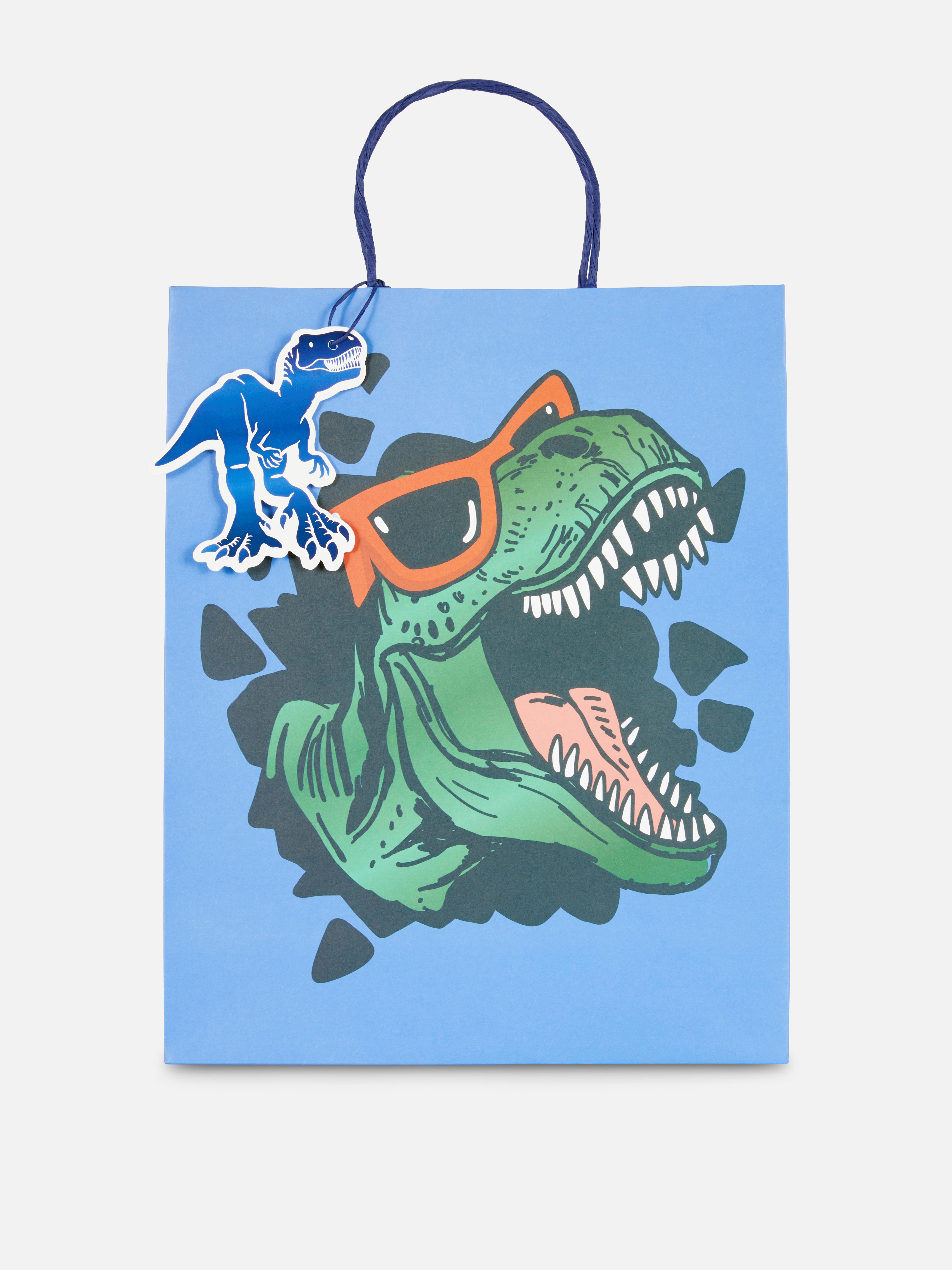 Bolsa de regalo con dinosaurios
