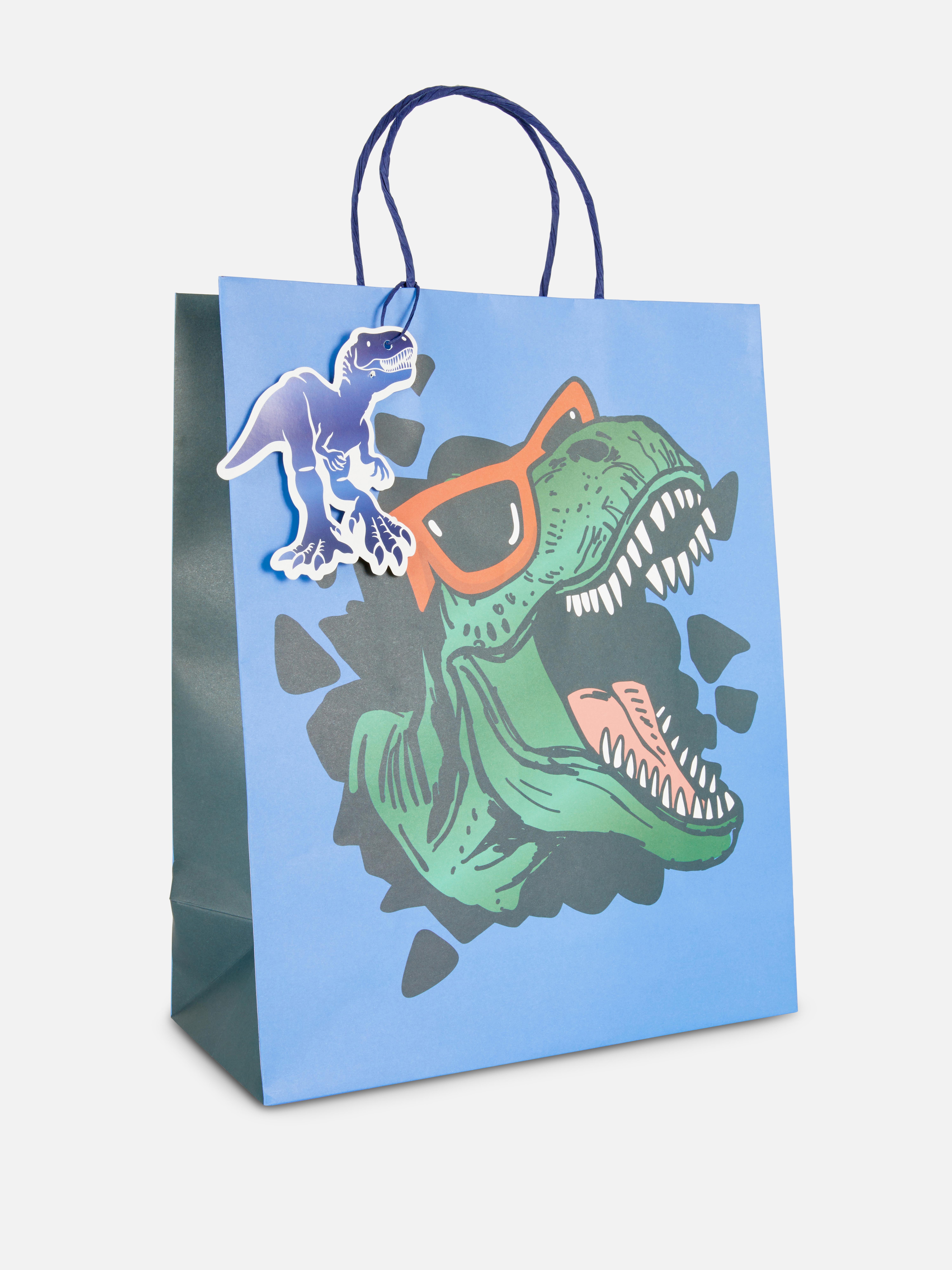 Bolsa de regalo con dinosaurios