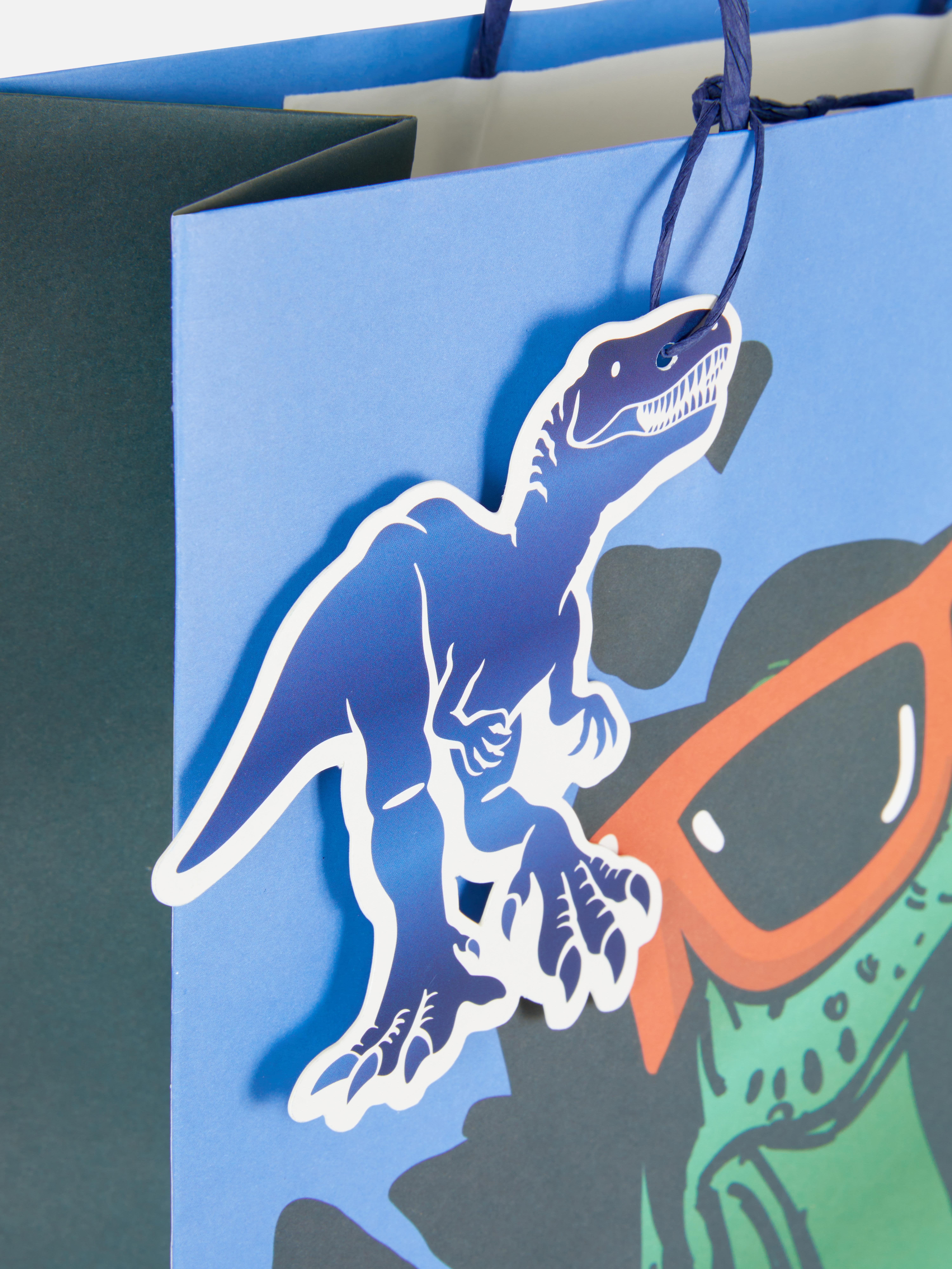 Bolsa de regalo con dinosaurios