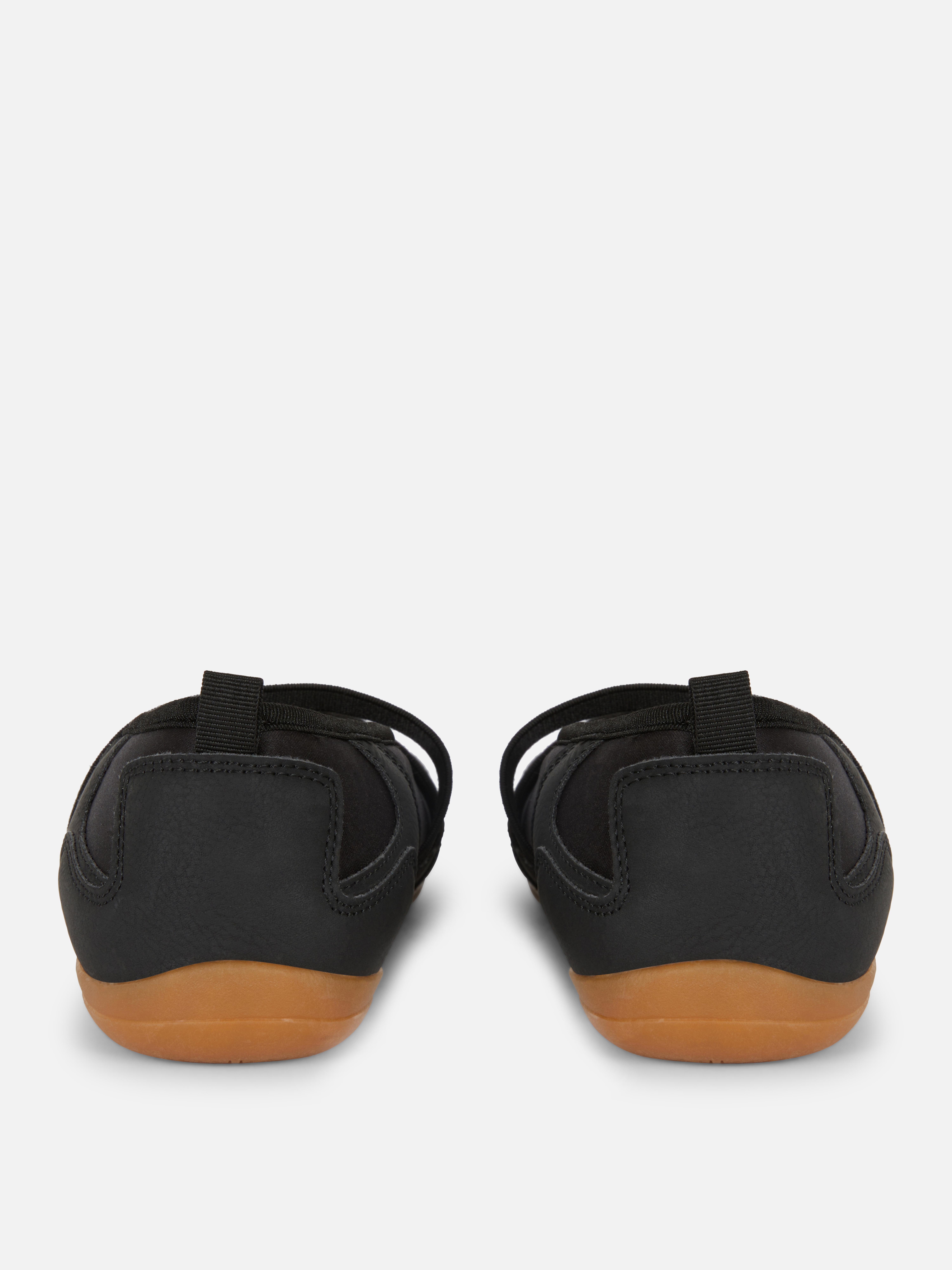 Ballerines à semelle en gomme