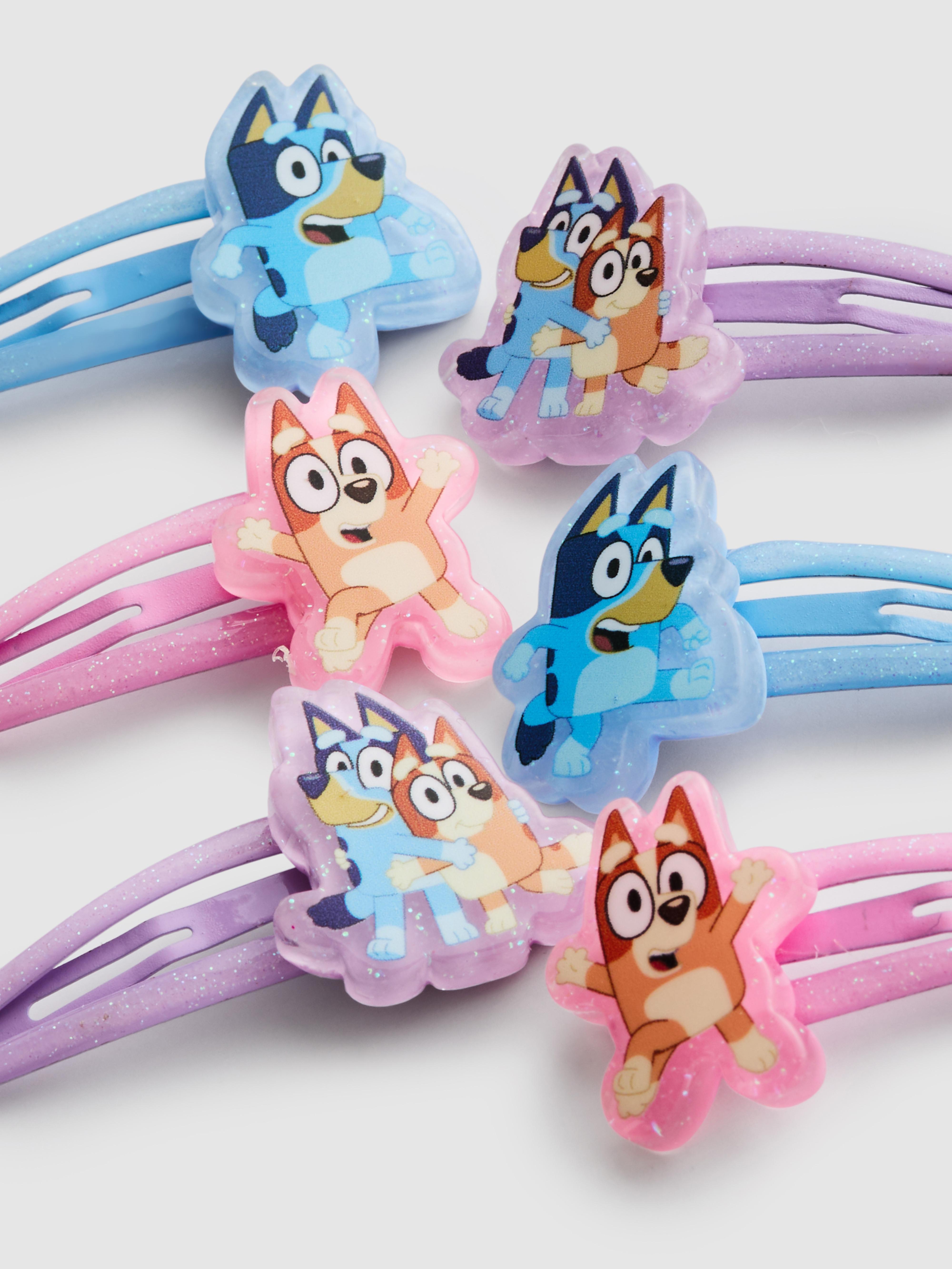 Girls Multi 6pk Bluey Snap Hair Clips