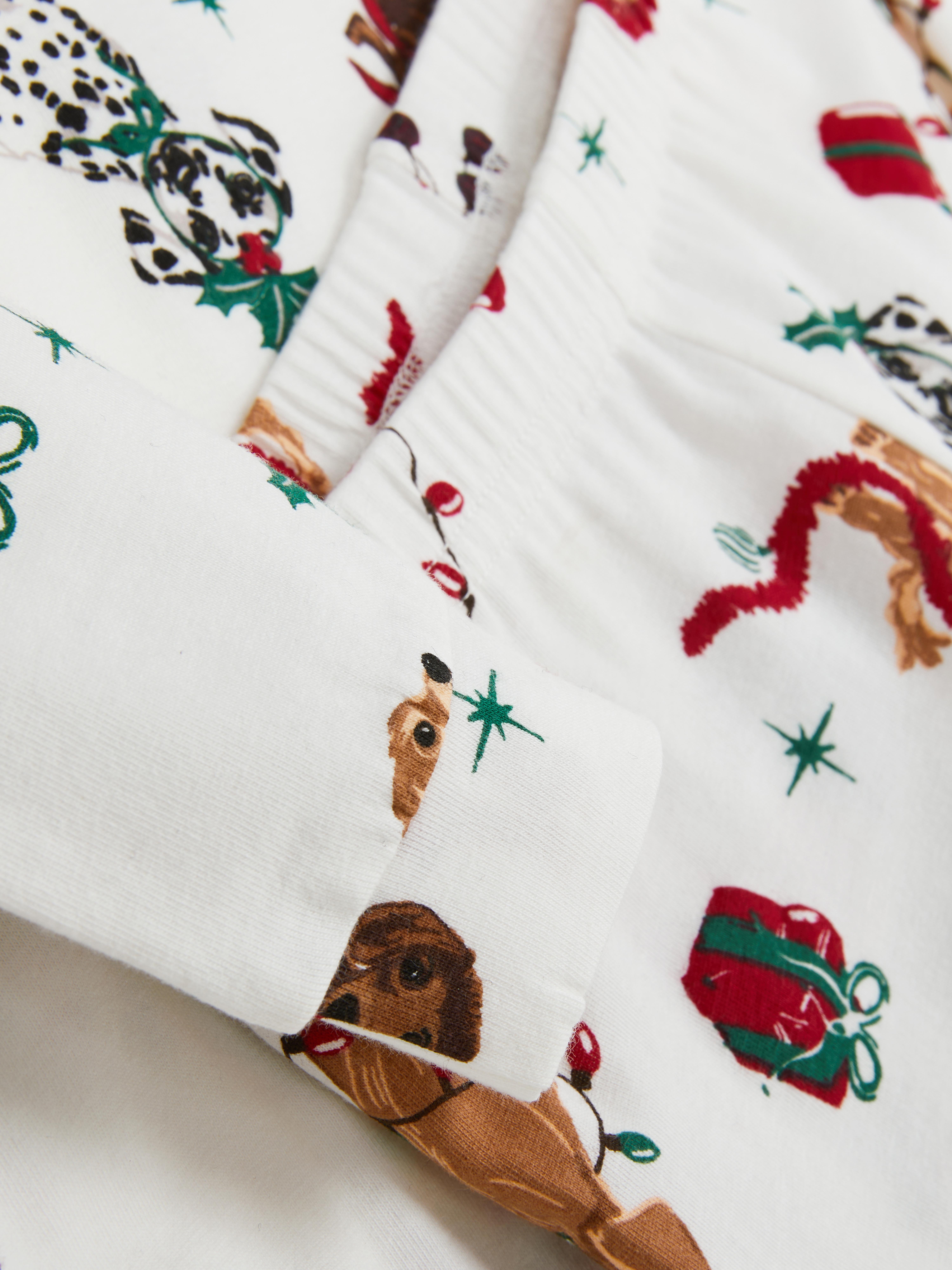 3-13yrs | Christmas Dog Print Pajamas