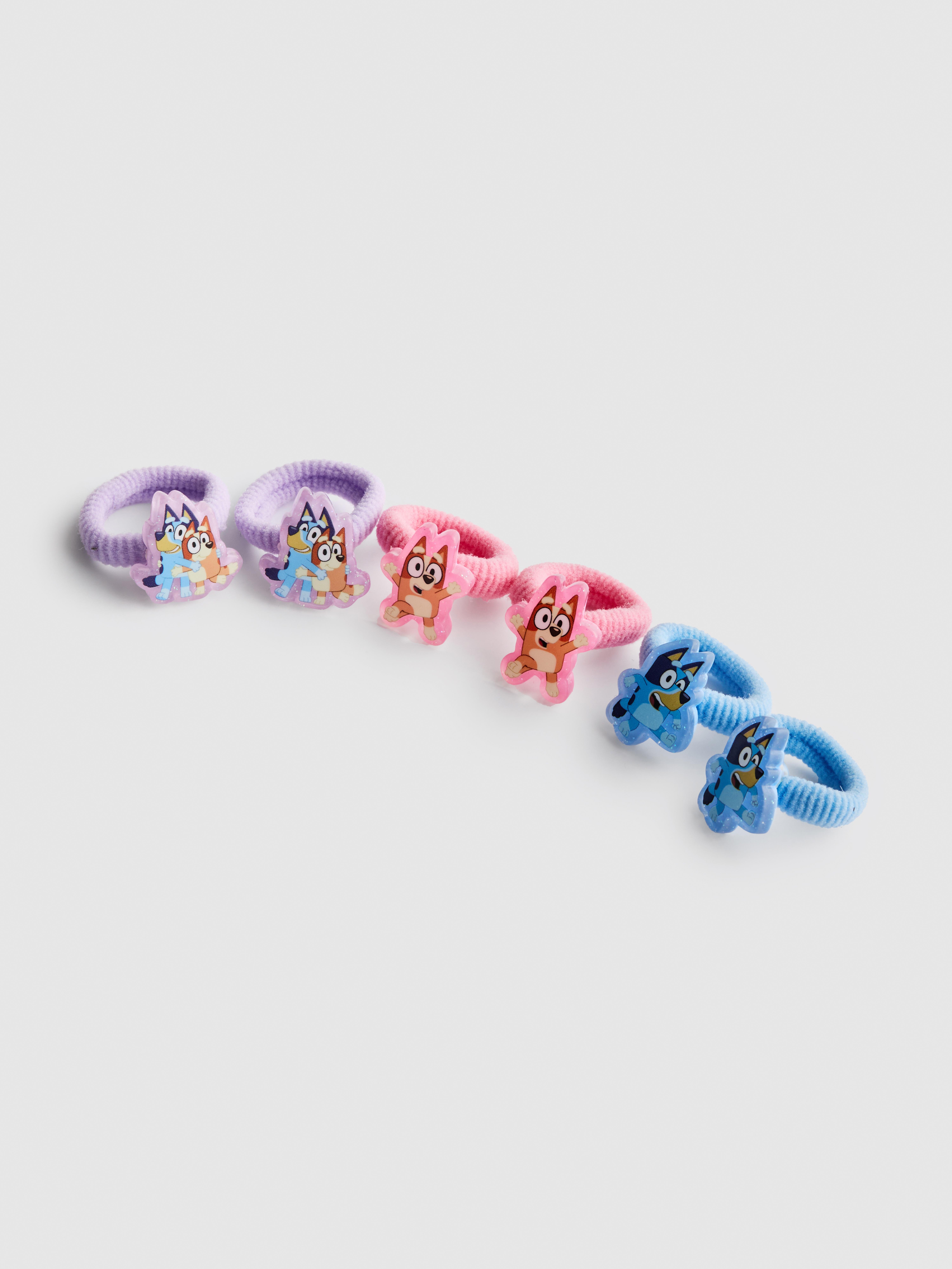 6-Pack Bluey Ponytail Holders