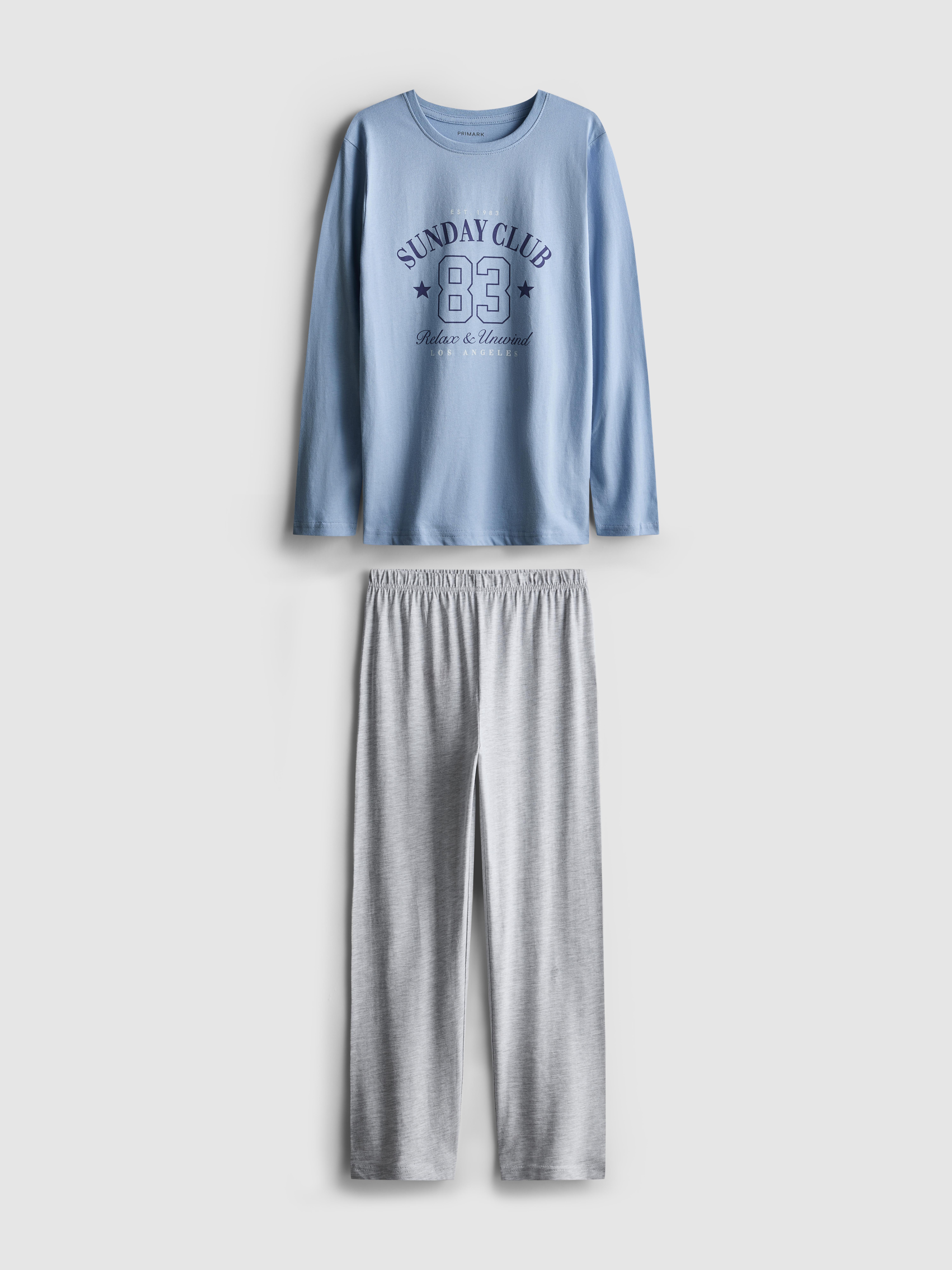 7–15 ans | Pyjama style universitaire à motif