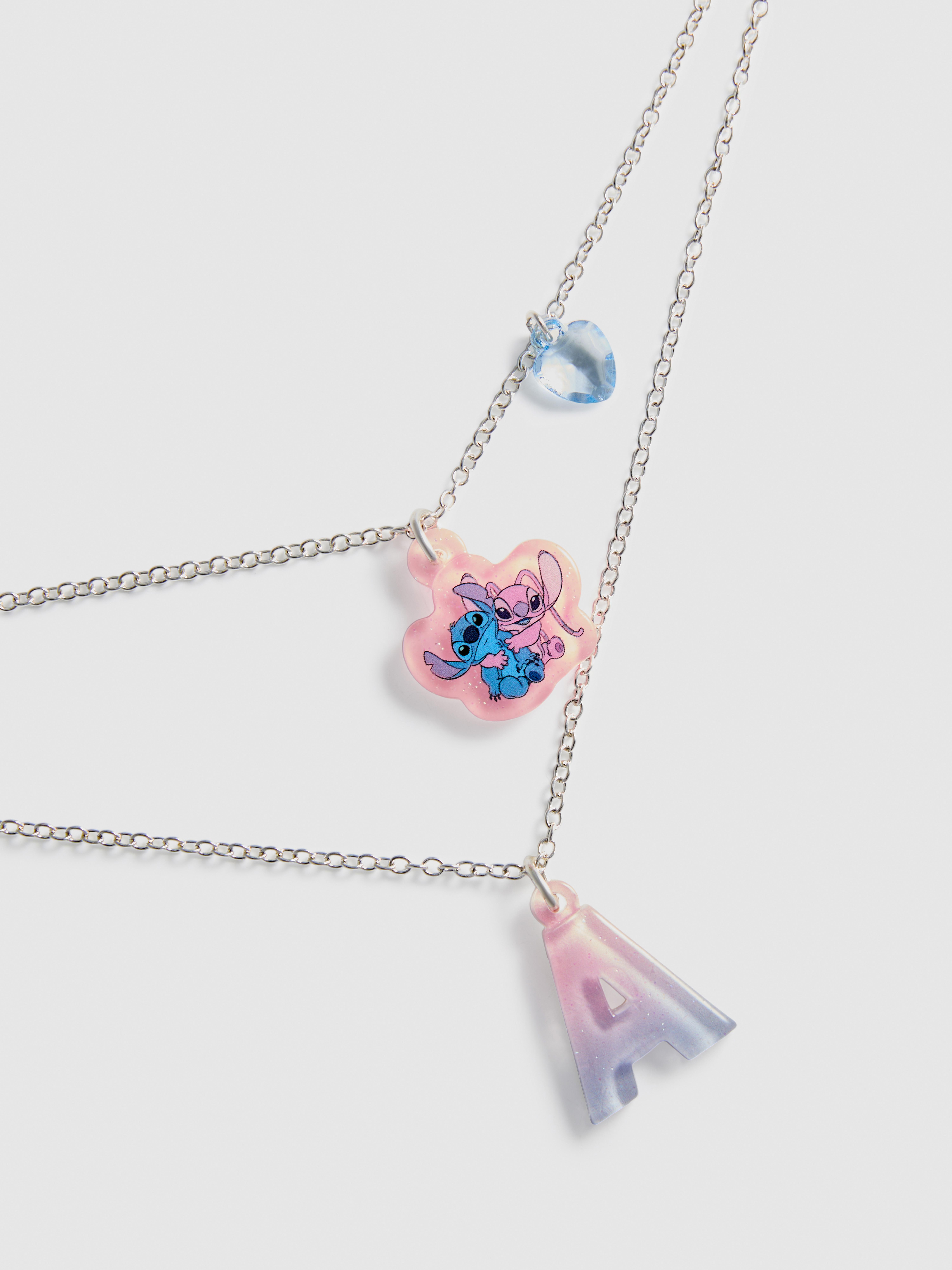 Disney's Stitch Layered Initial Necklace