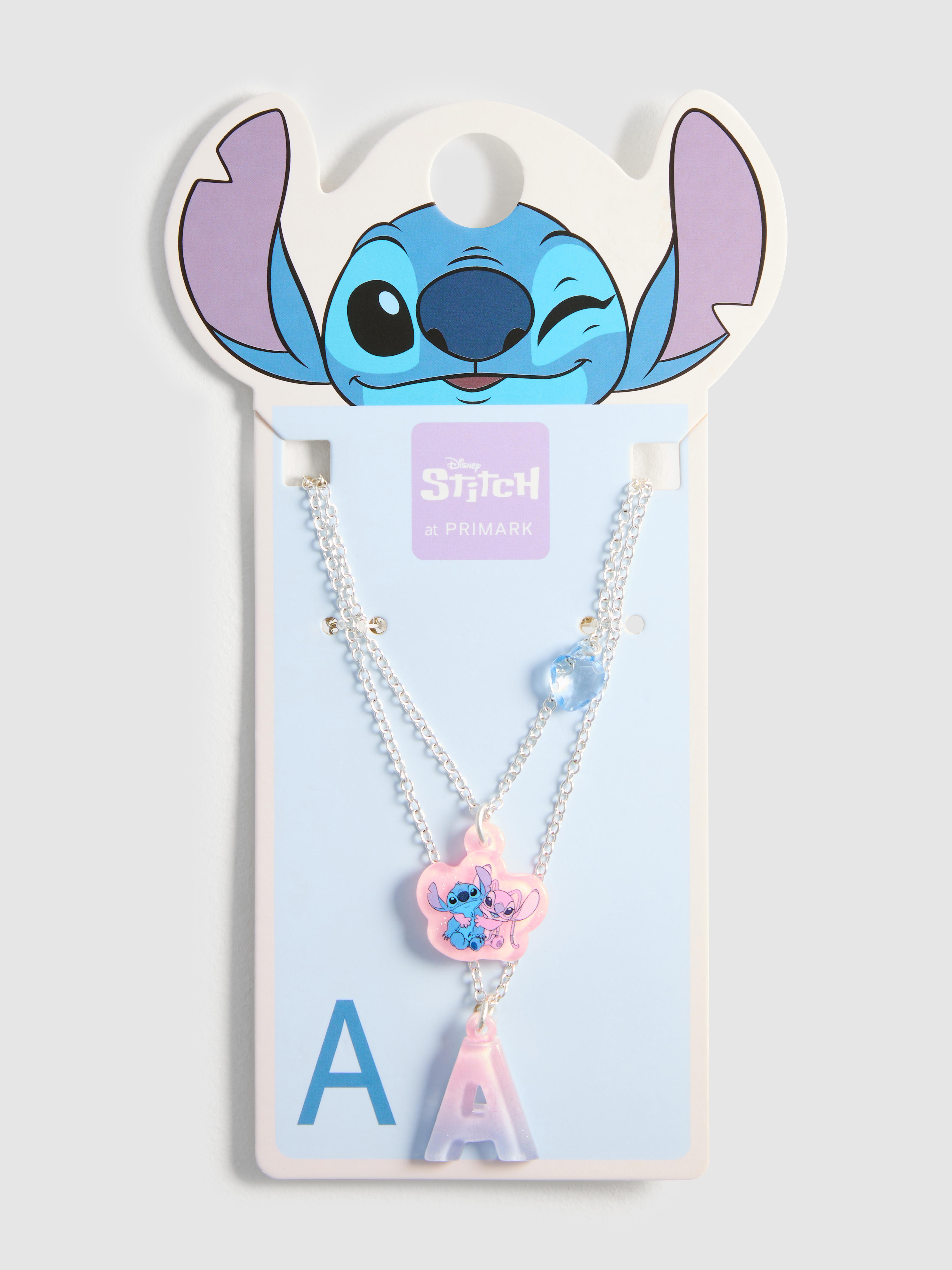 Disney's Stitch Layered Initial Necklace