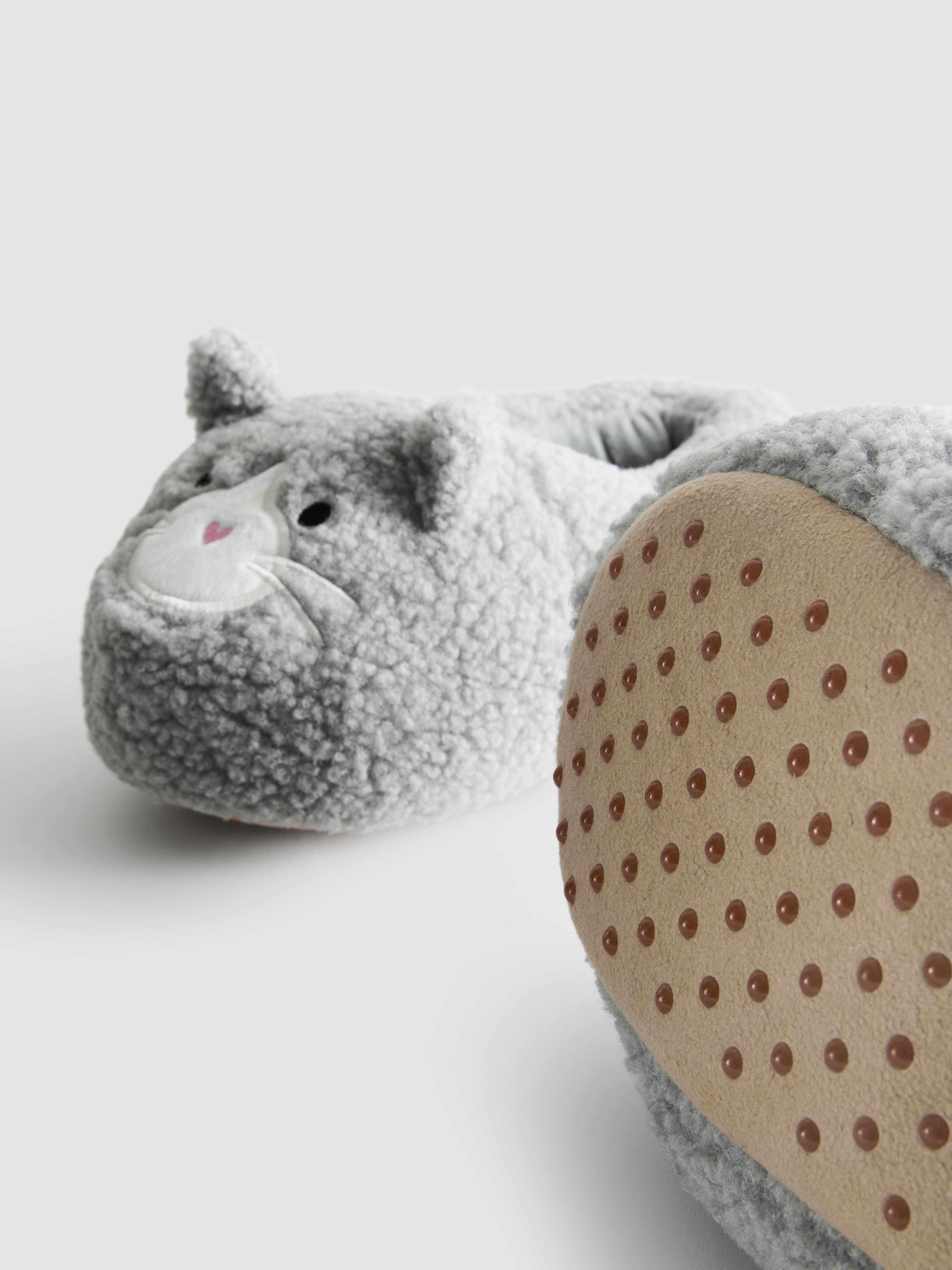 1pk Cat Slipper Socks