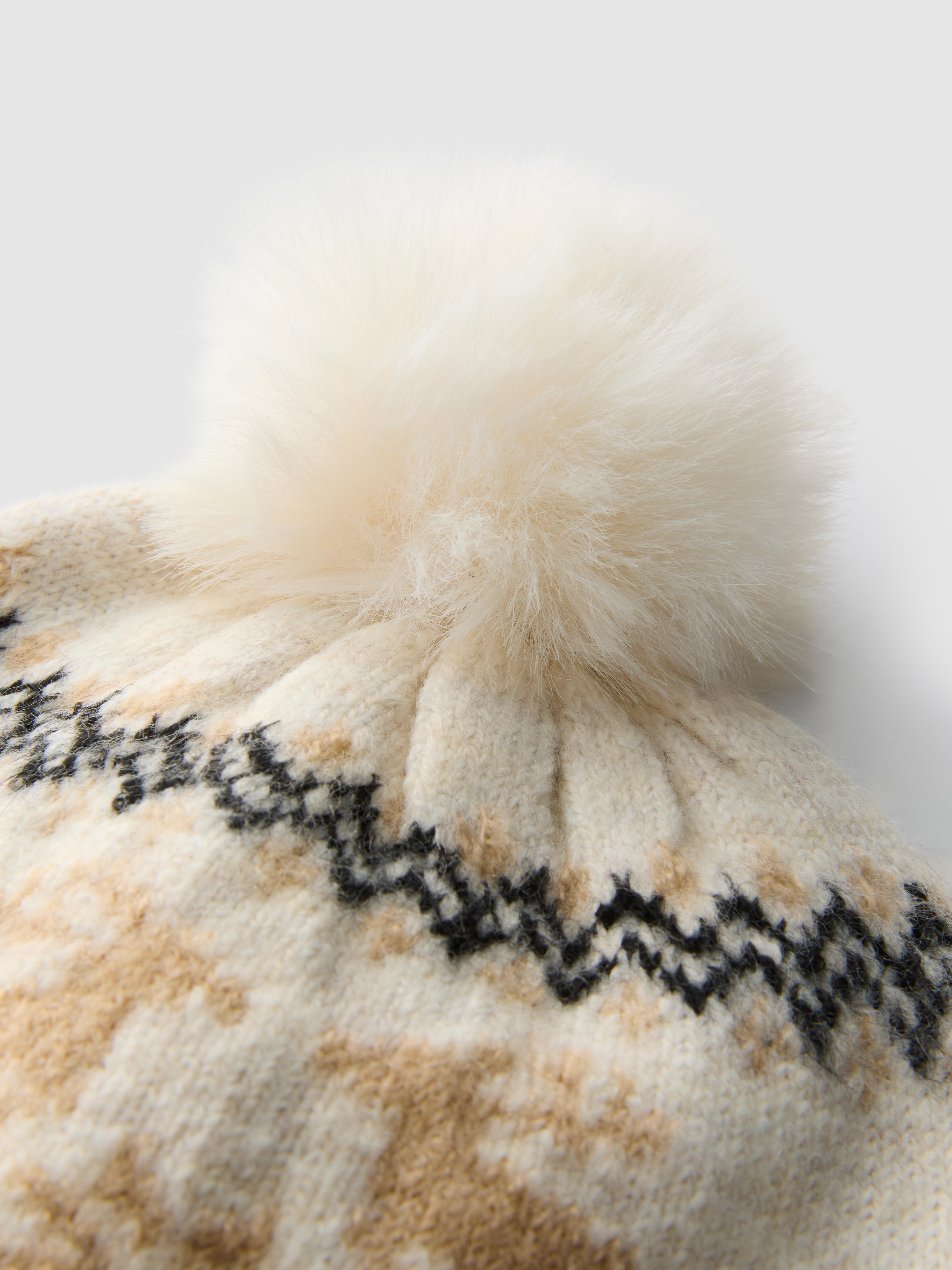 Fair Isle Pom-Pom Beanie