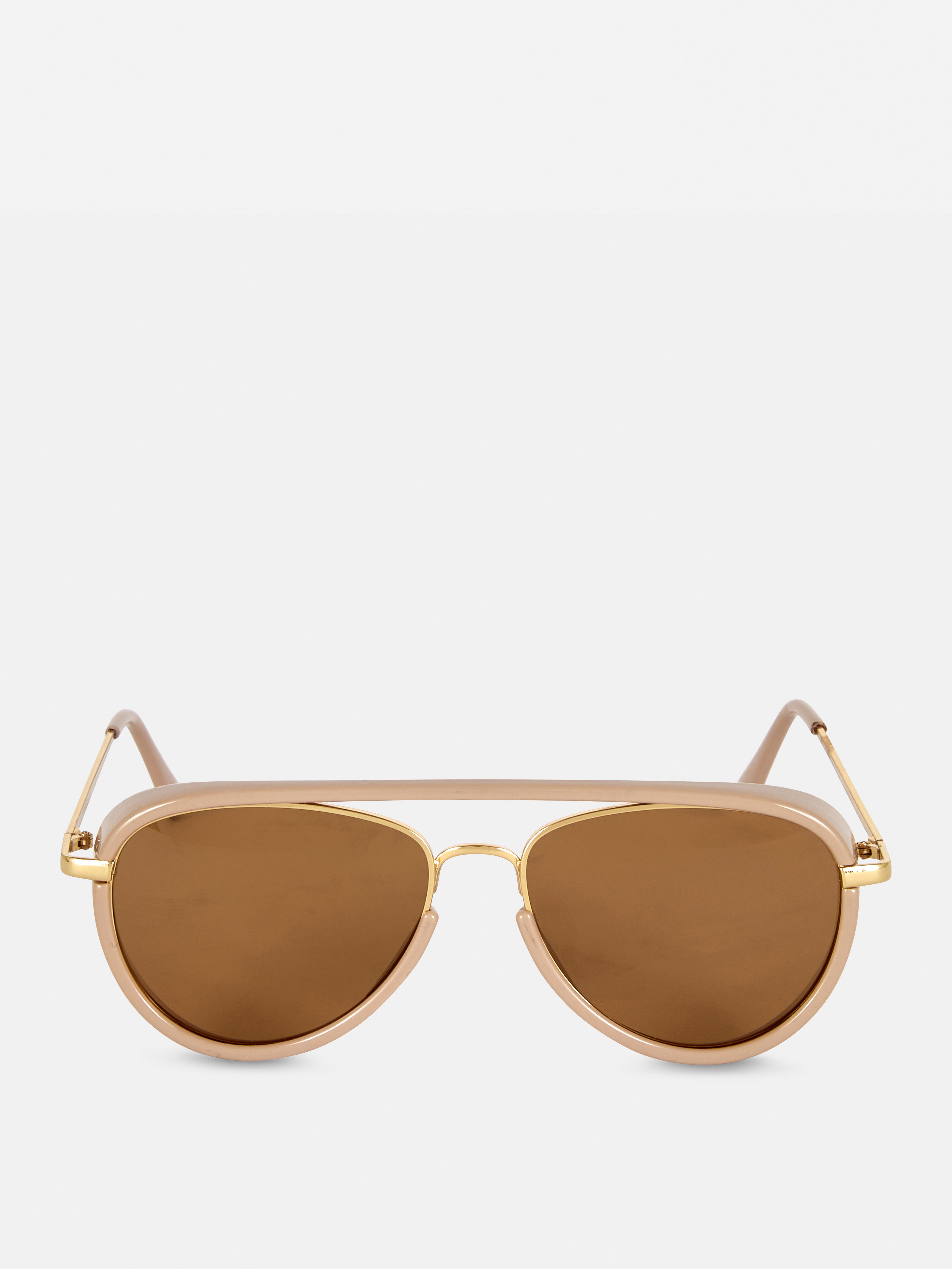 Rita Ora Metal Detail Aviator Sunglasses