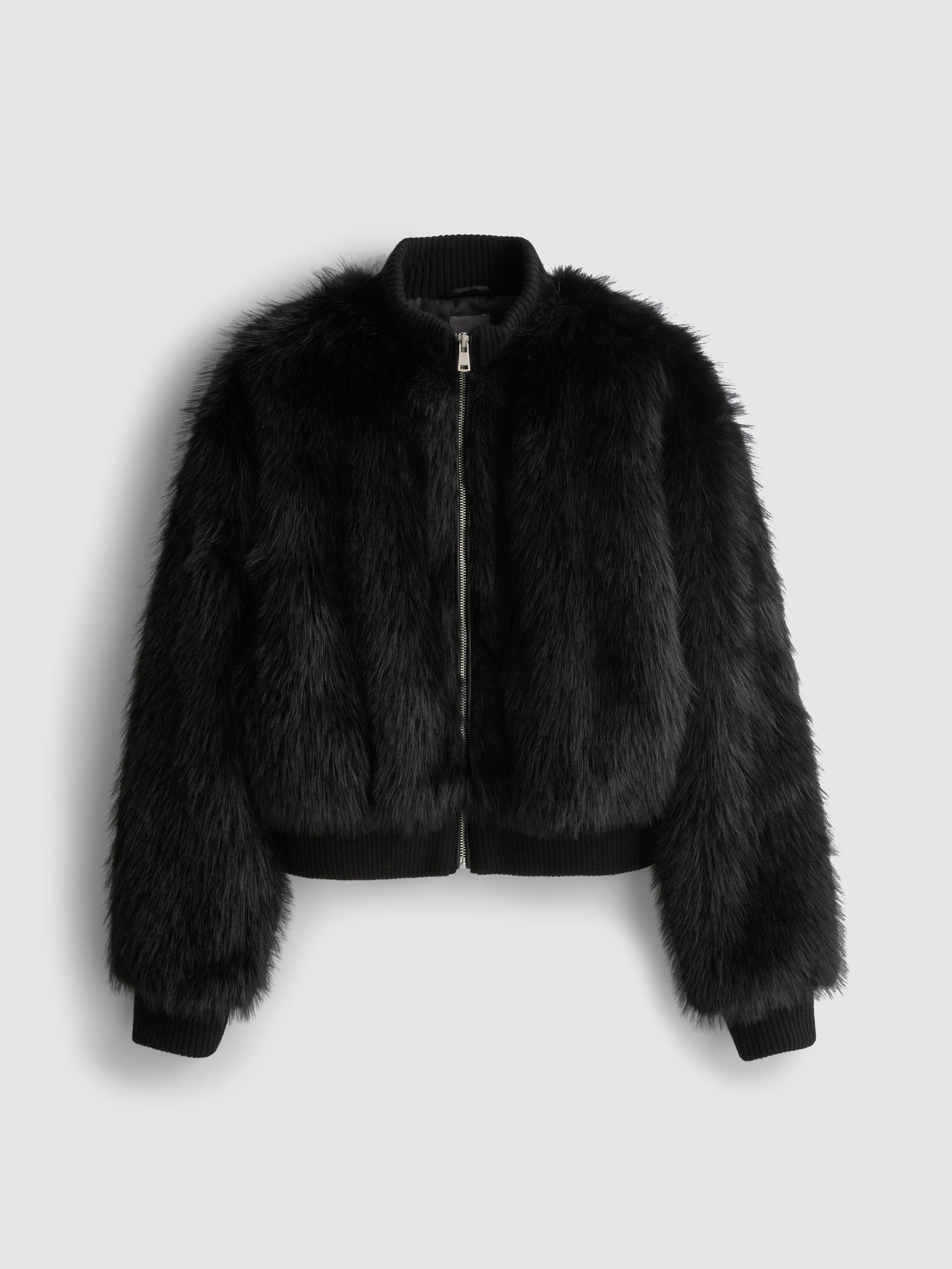 Faux Fur Bomber Jacket