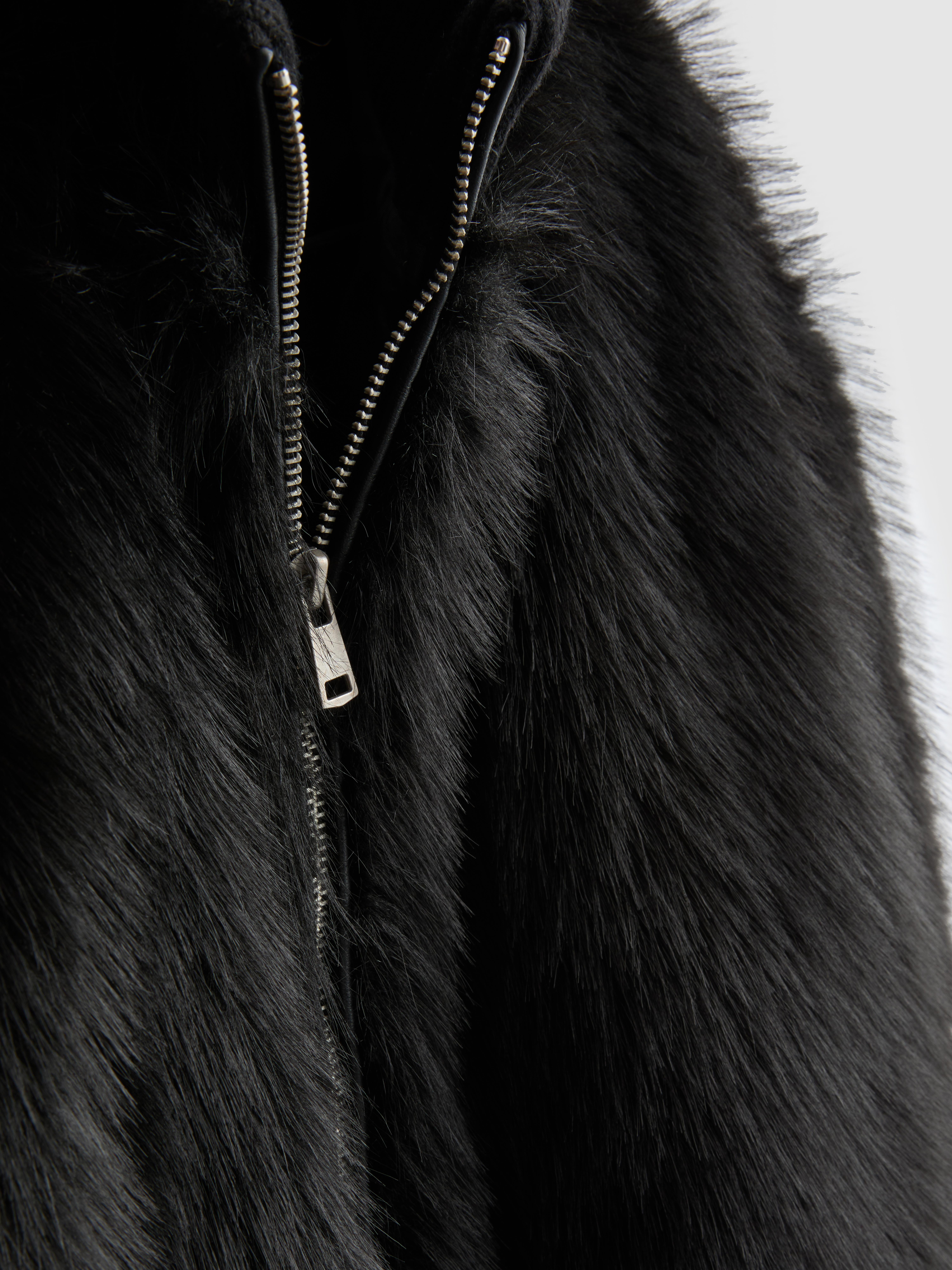 Faux Fur Bomber Jacket