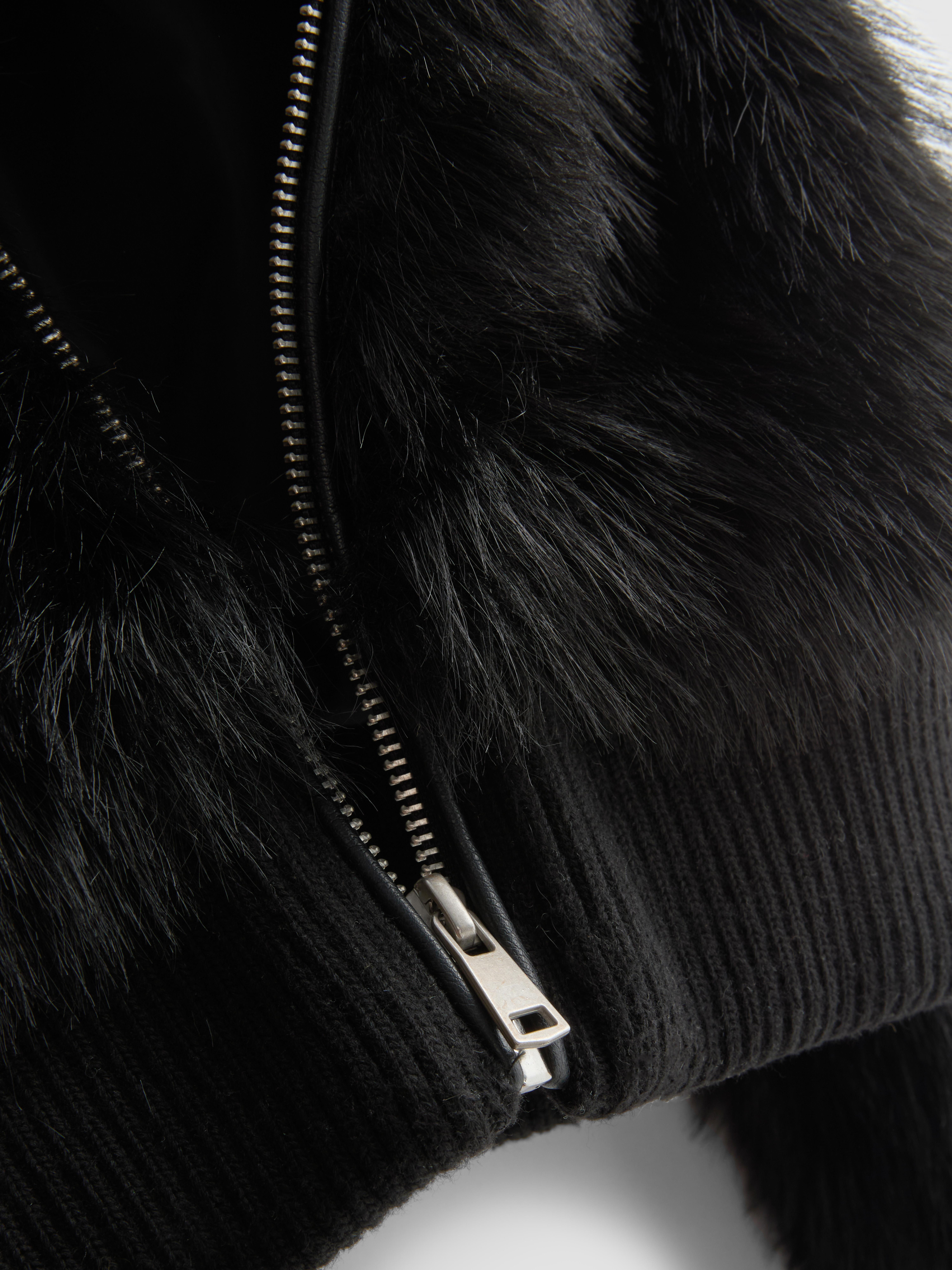 Faux Fur Bomber Jacket