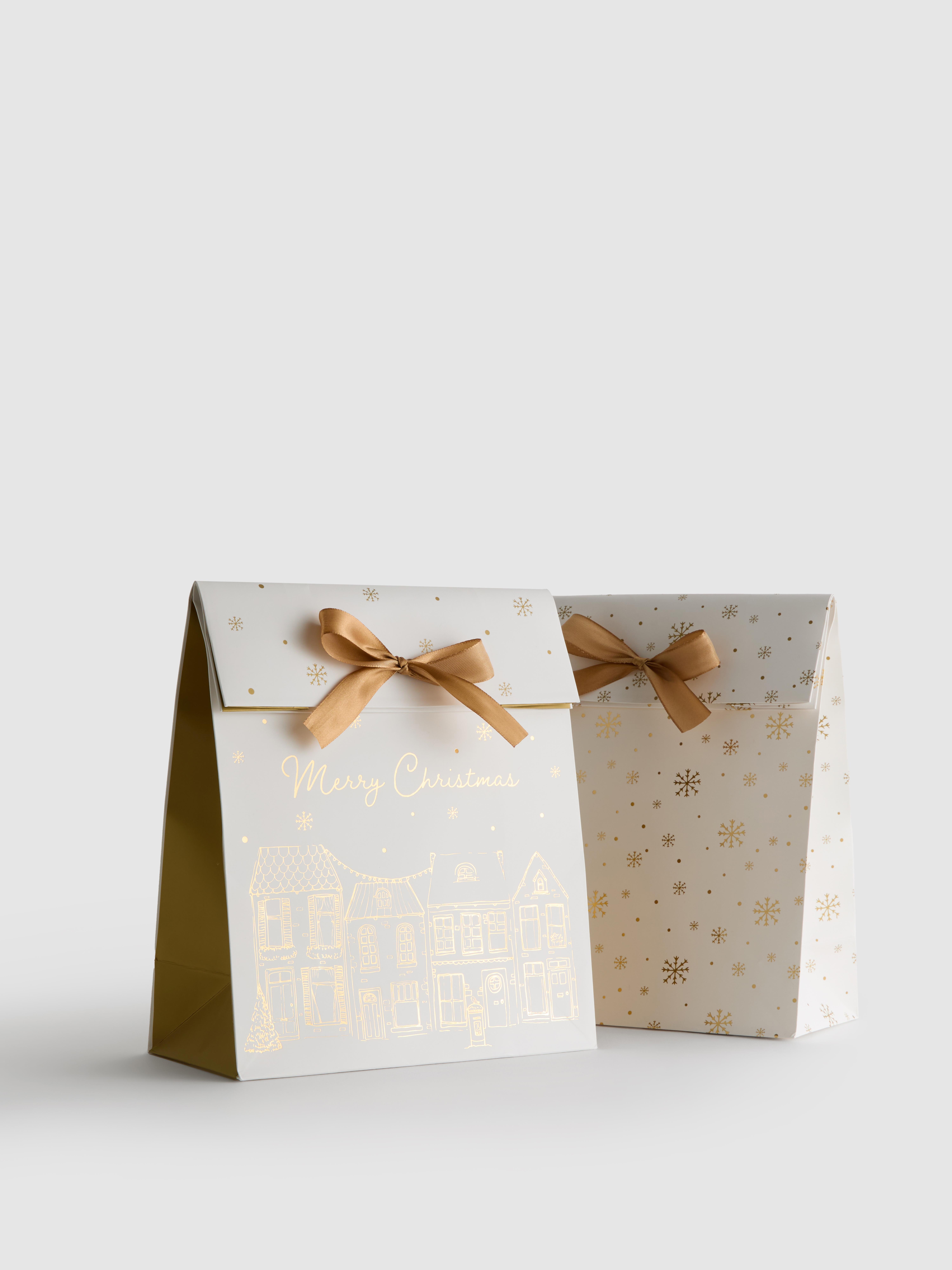 2pk Metallic Gift Bags