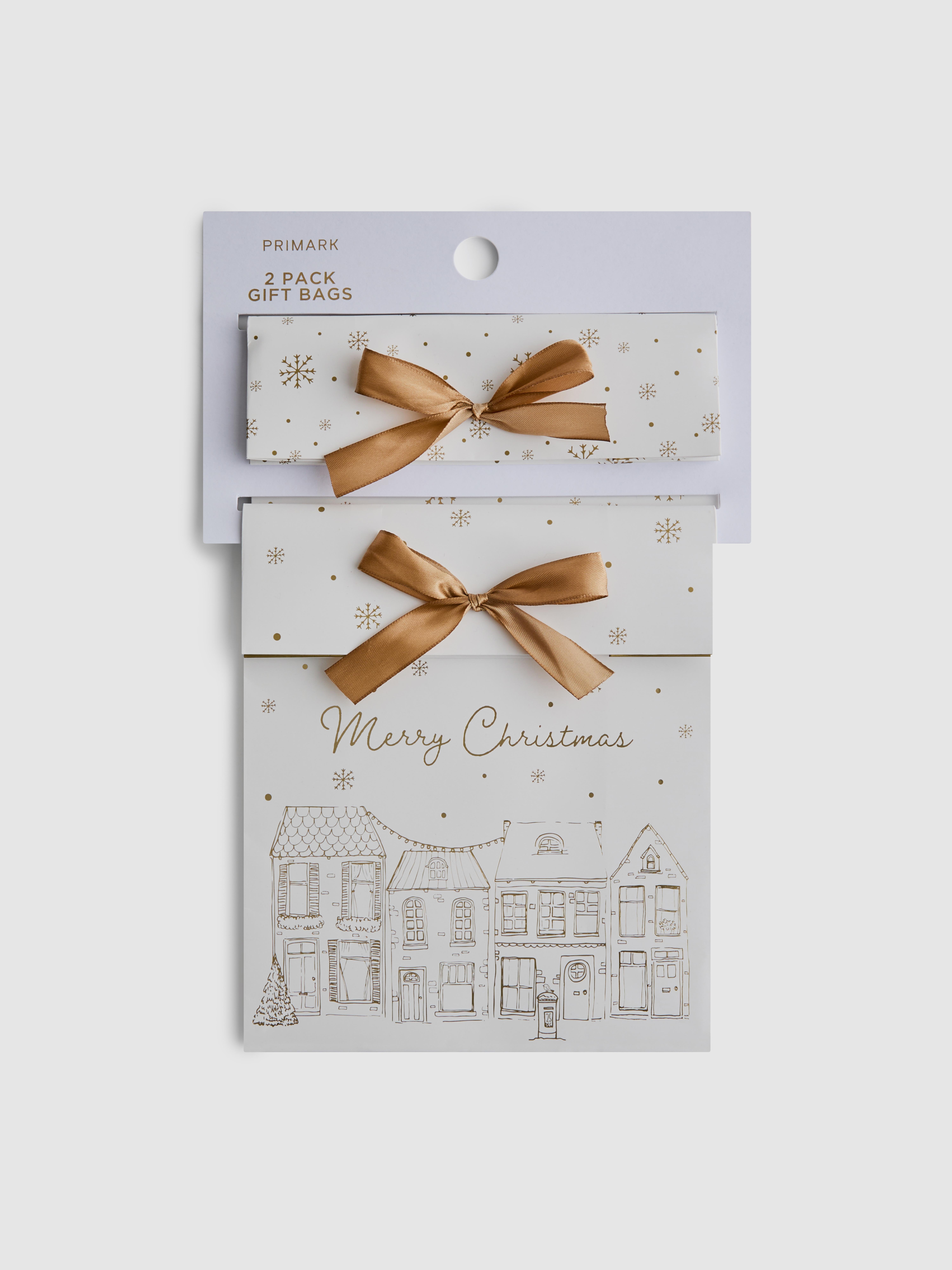 2pk Metallic Gift Bags