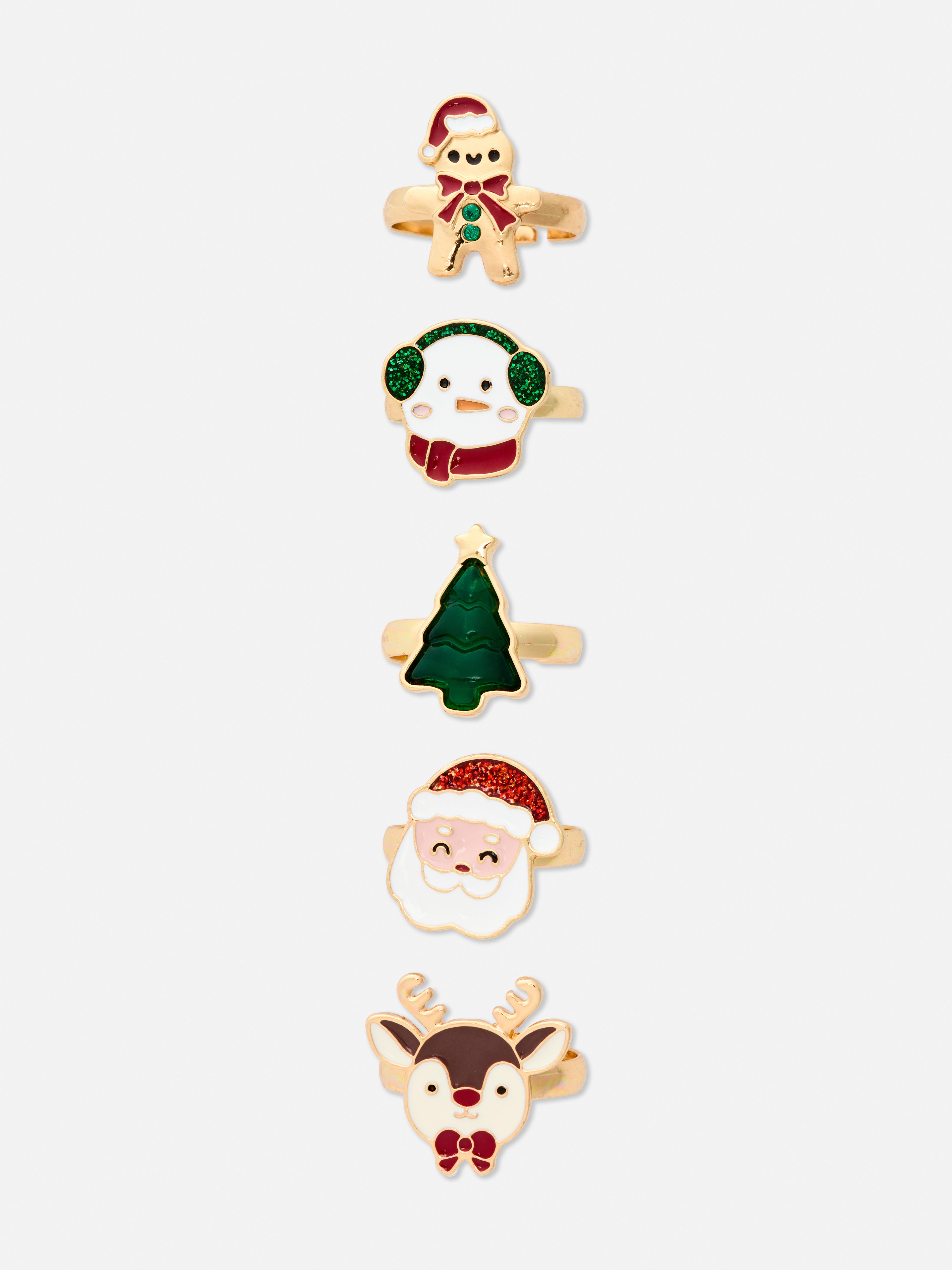 5pk Christmas Rings