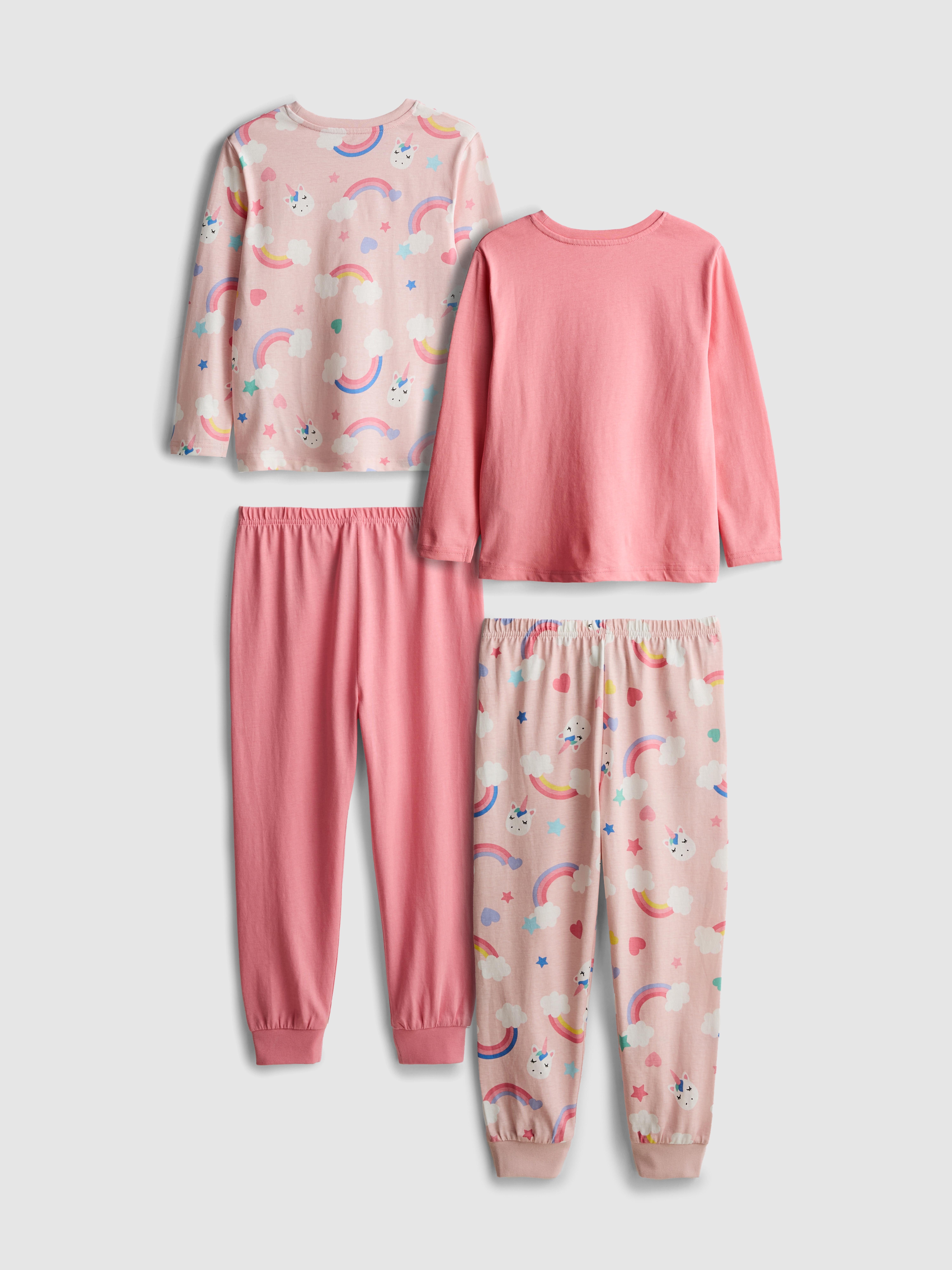 18 mois–8 ans | Lot de 2 pyjamas à motif licorne