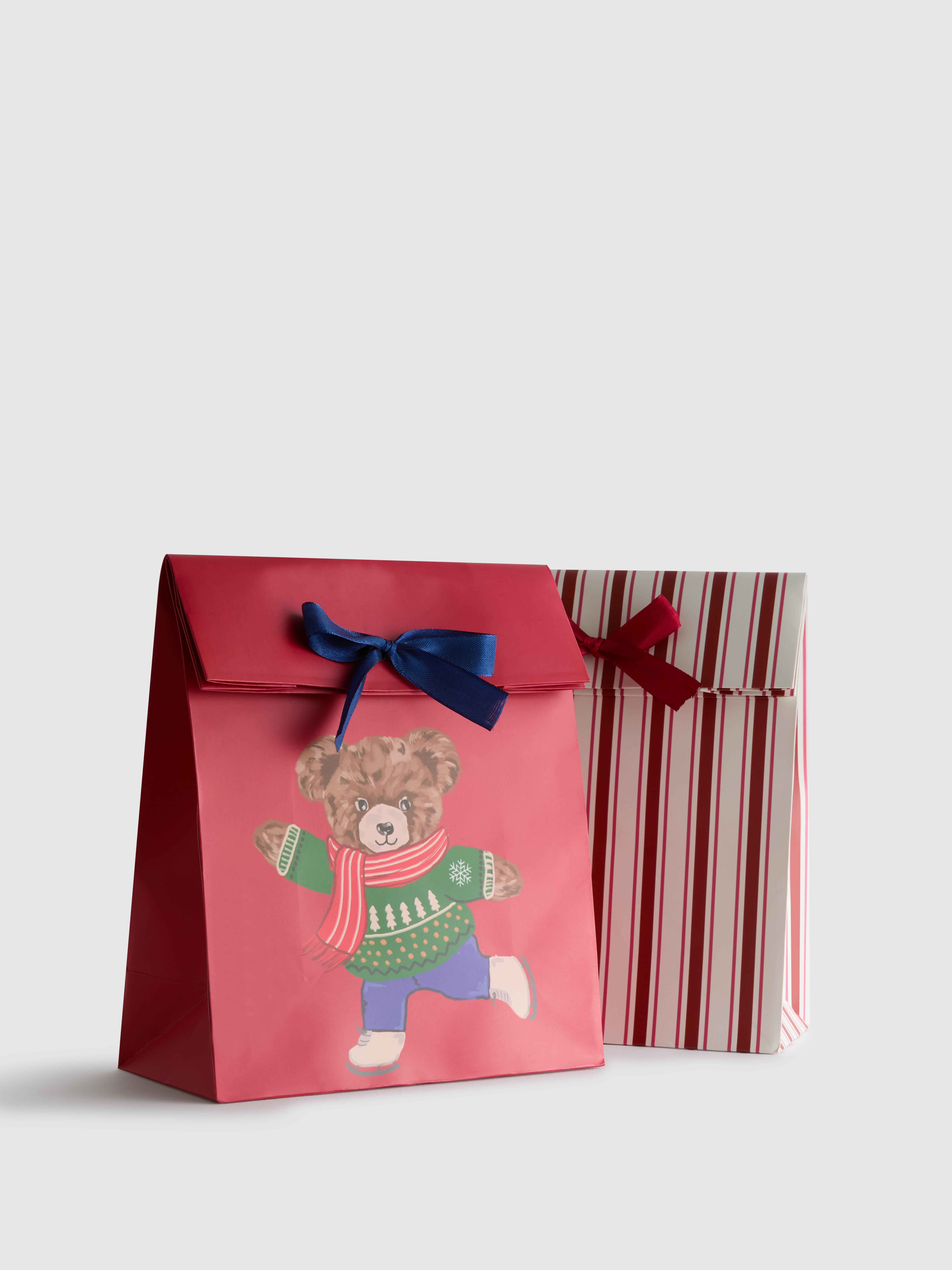 2pk Small Festive Gift Bags