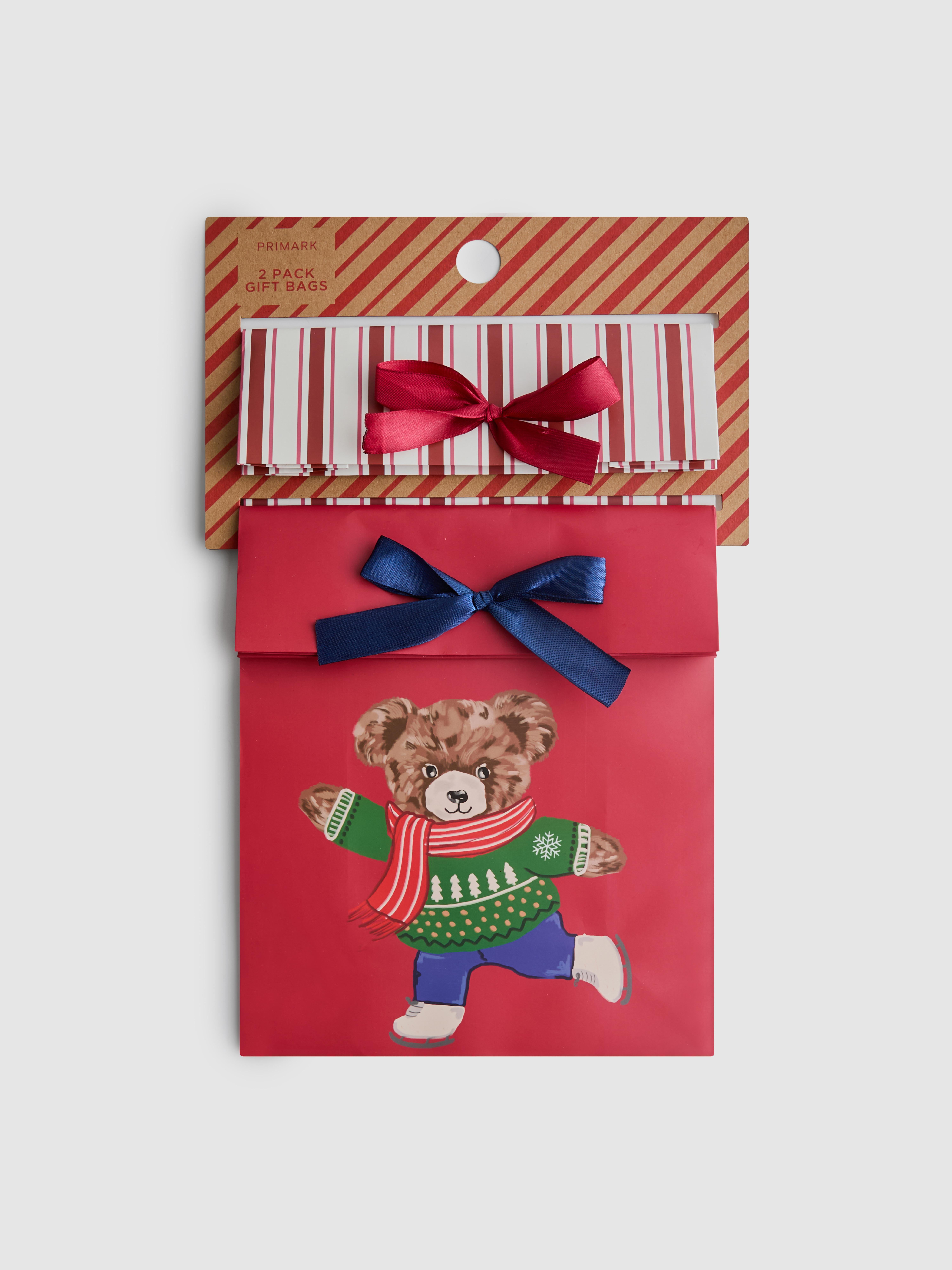 2pk Small Festive Gift Bags