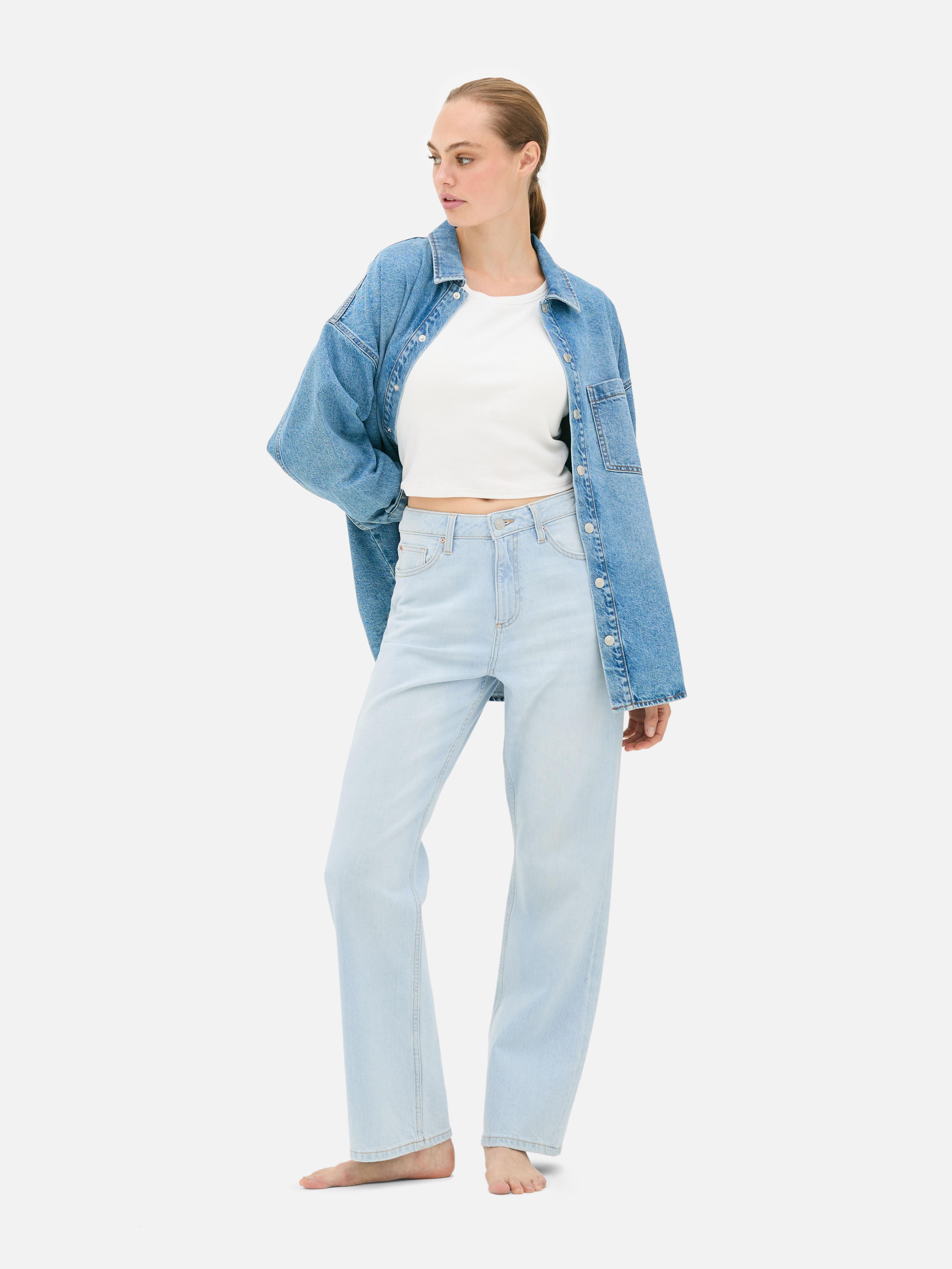 High-Waisted Straight Leg Jeans | Short - Long Lengths