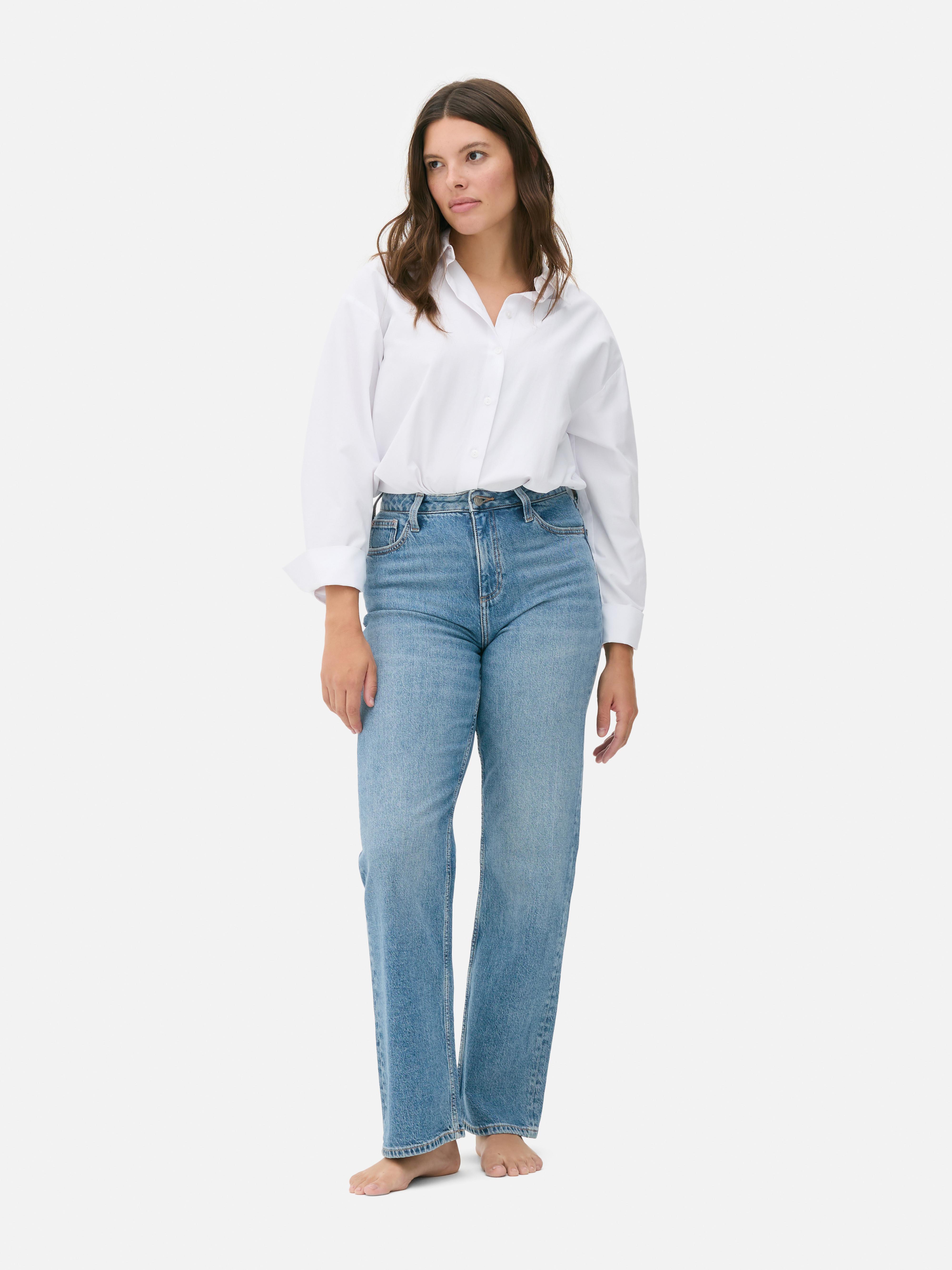 High-Waisted Straight Leg Jeans | Short - Long Lengths