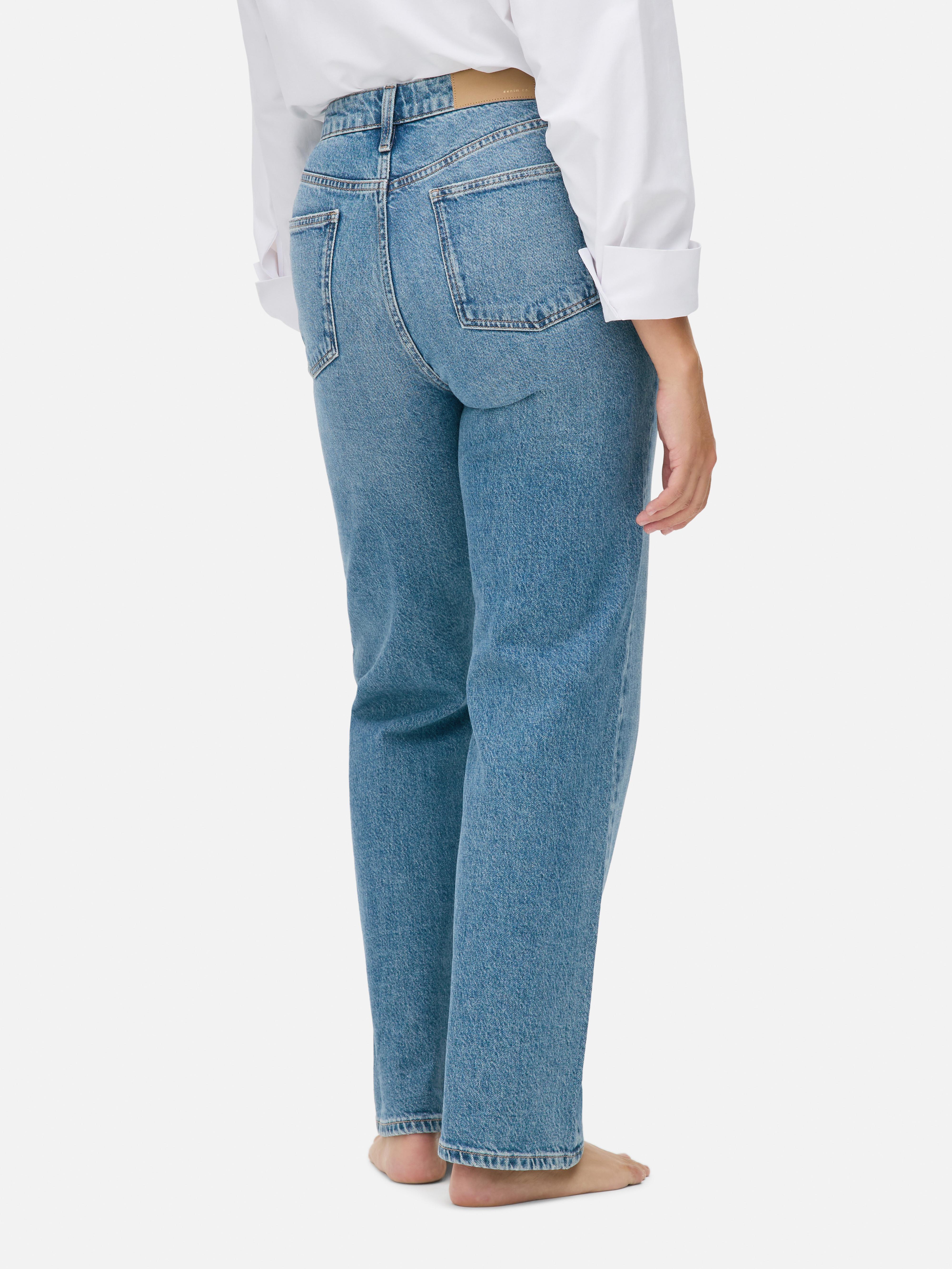 High-Waisted Straight Leg Jeans | Short - Long Lengths