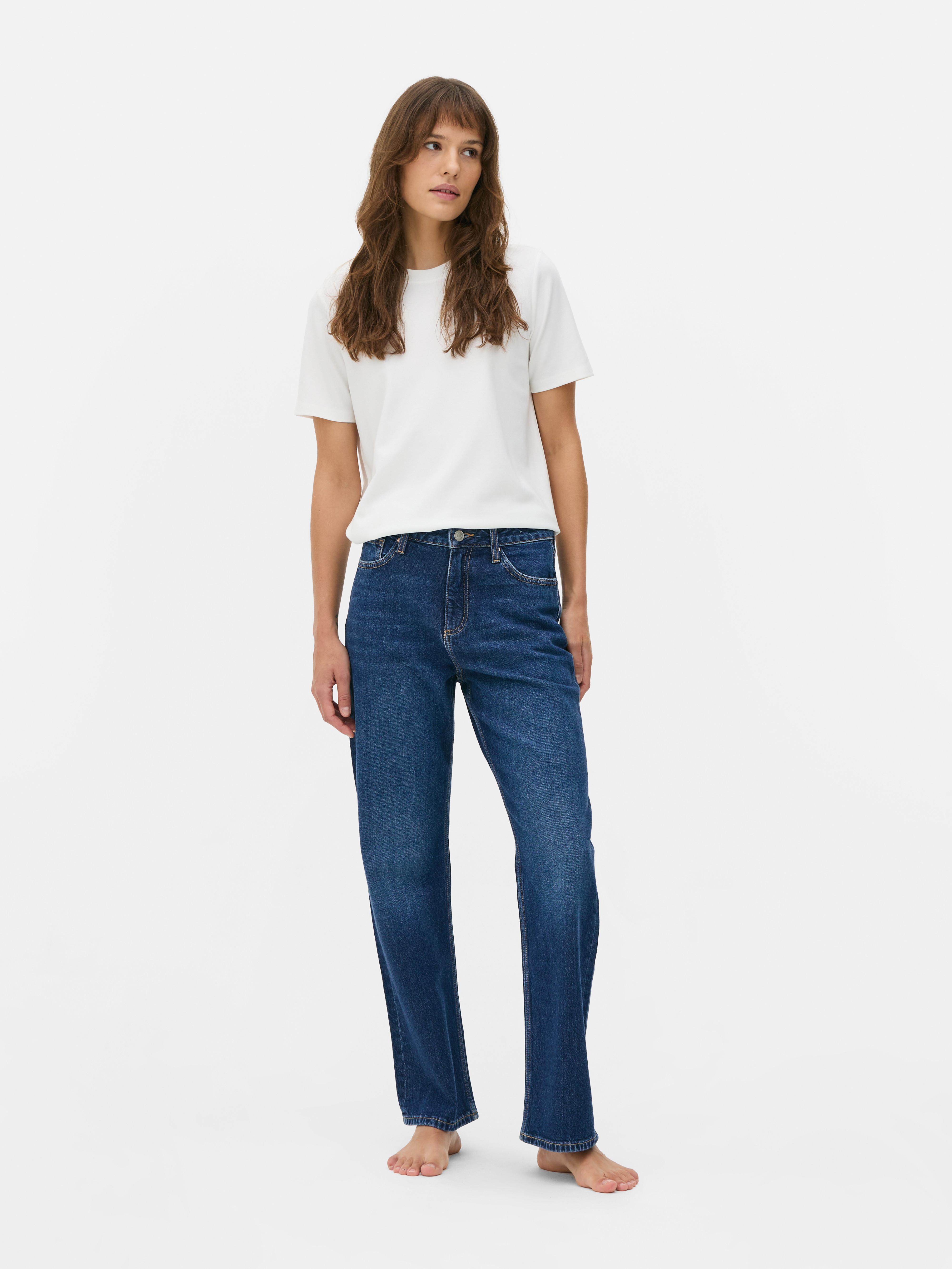 High-Waisted Straight Leg Jeans | Short - Long Lengths