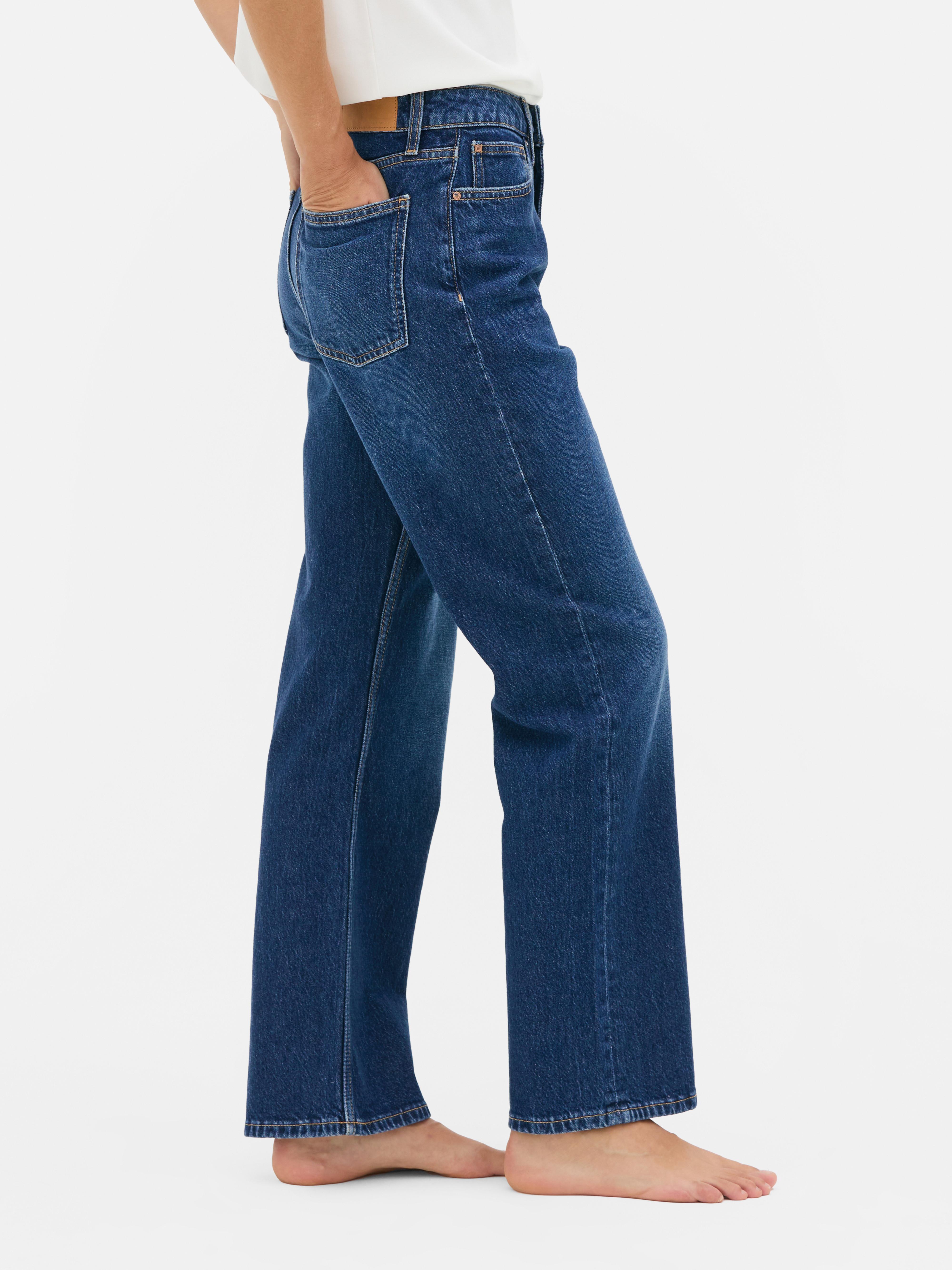 High-Waisted Straight Leg Jeans | Short - Long Lengths