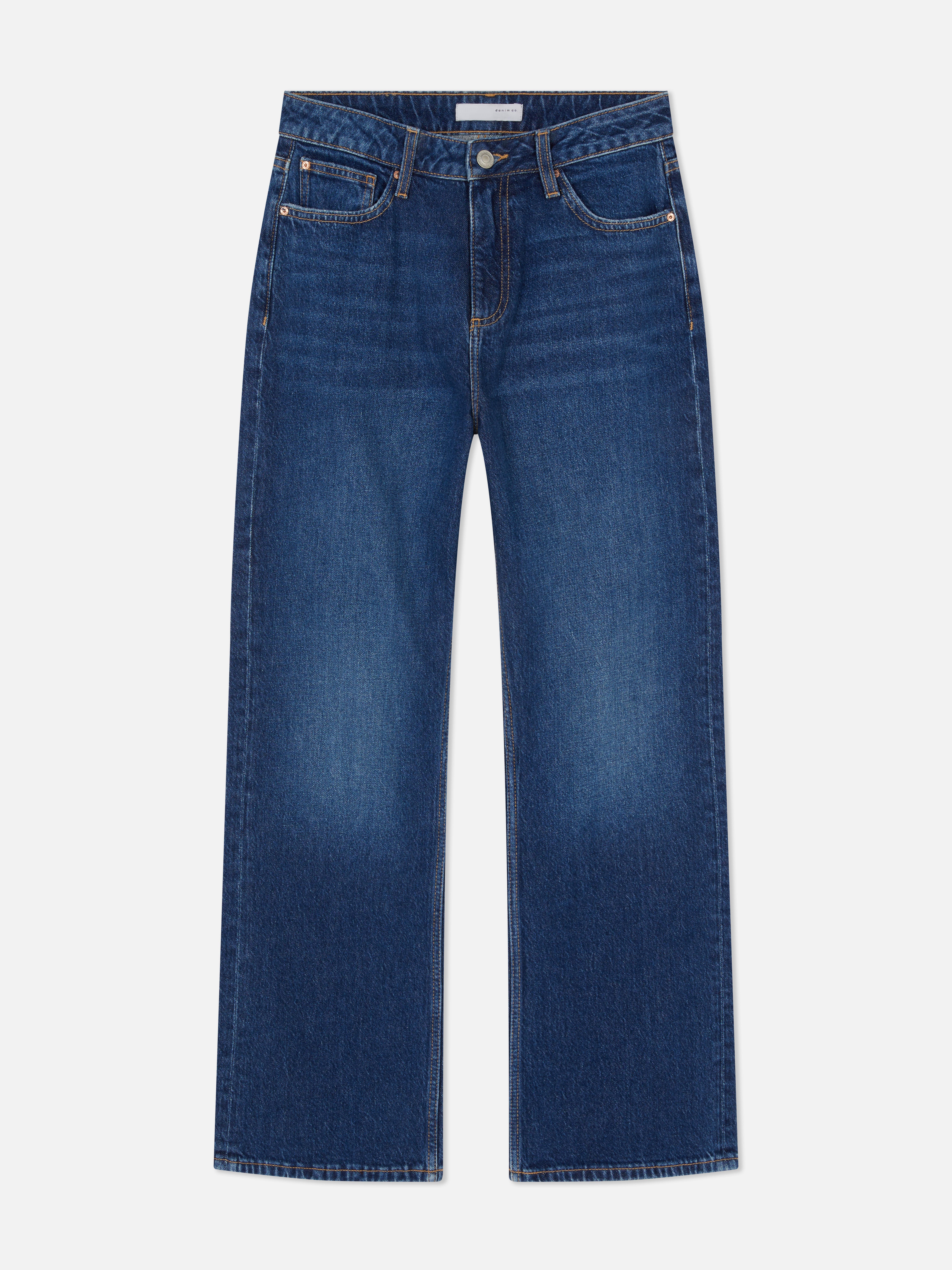 High-Waisted Straight Leg Jeans | Short - Long Lengths