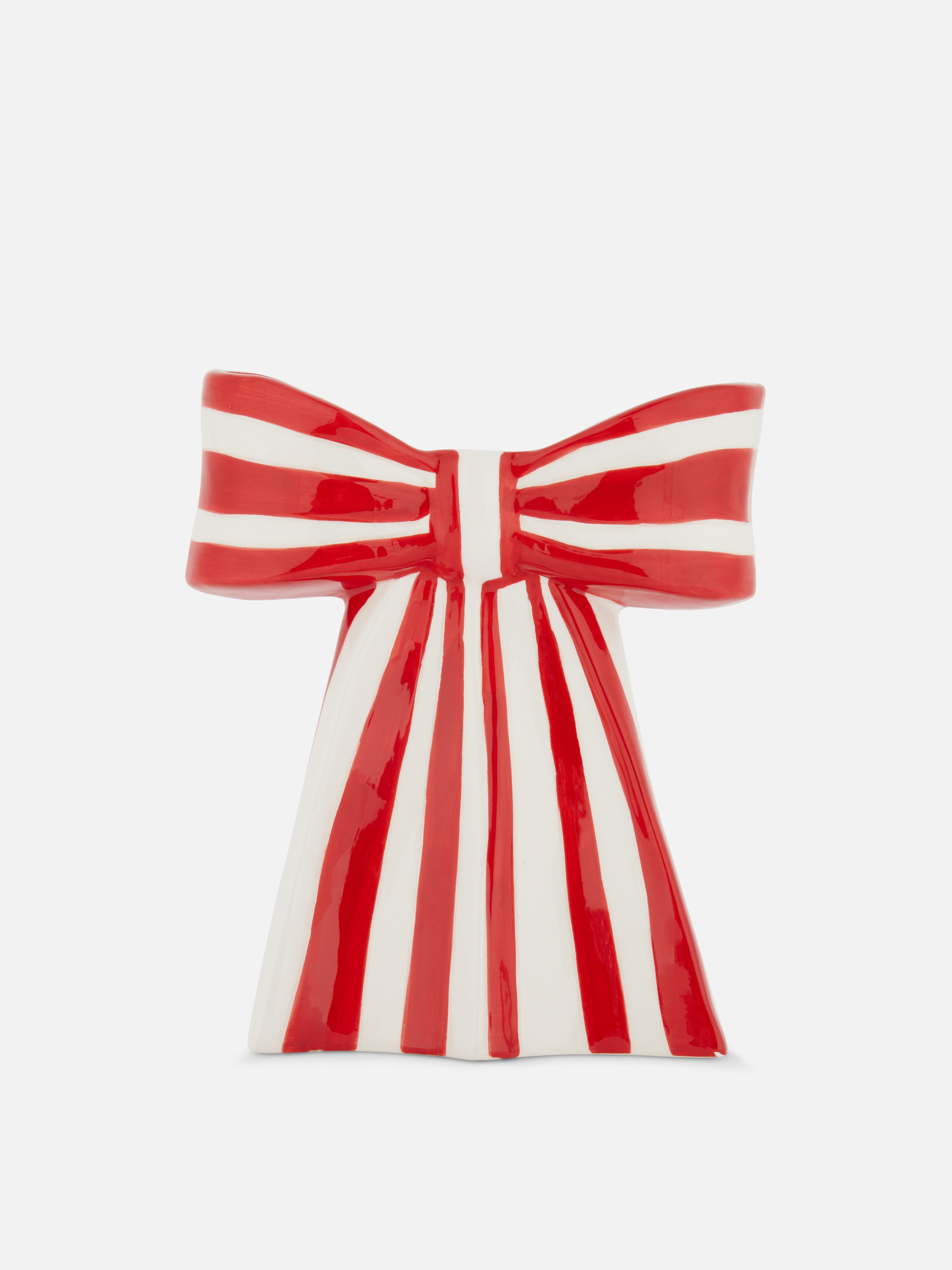 Vase in Form einer Weihnachtsschleife