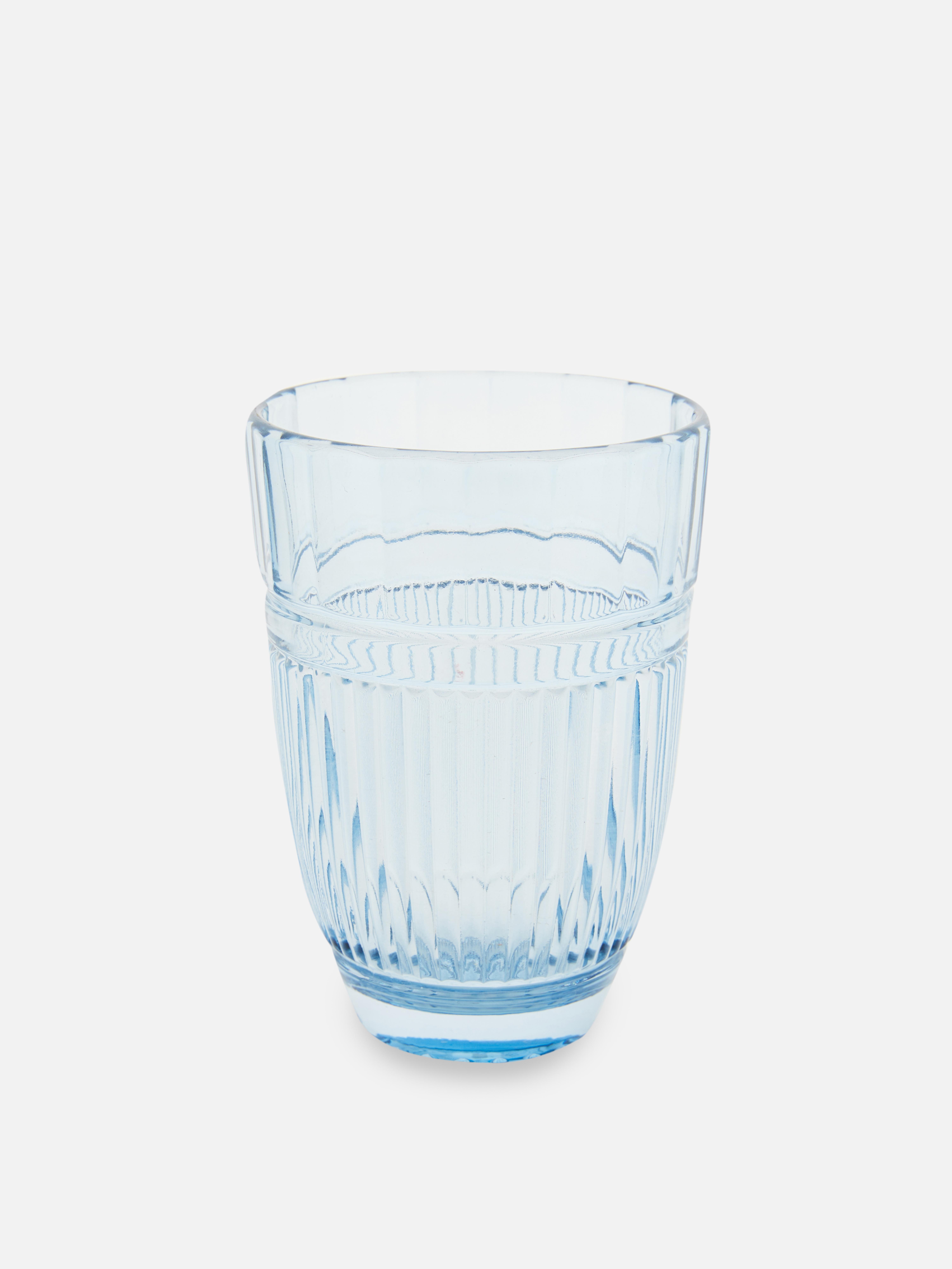 Embossed Tall Glass Tumbler