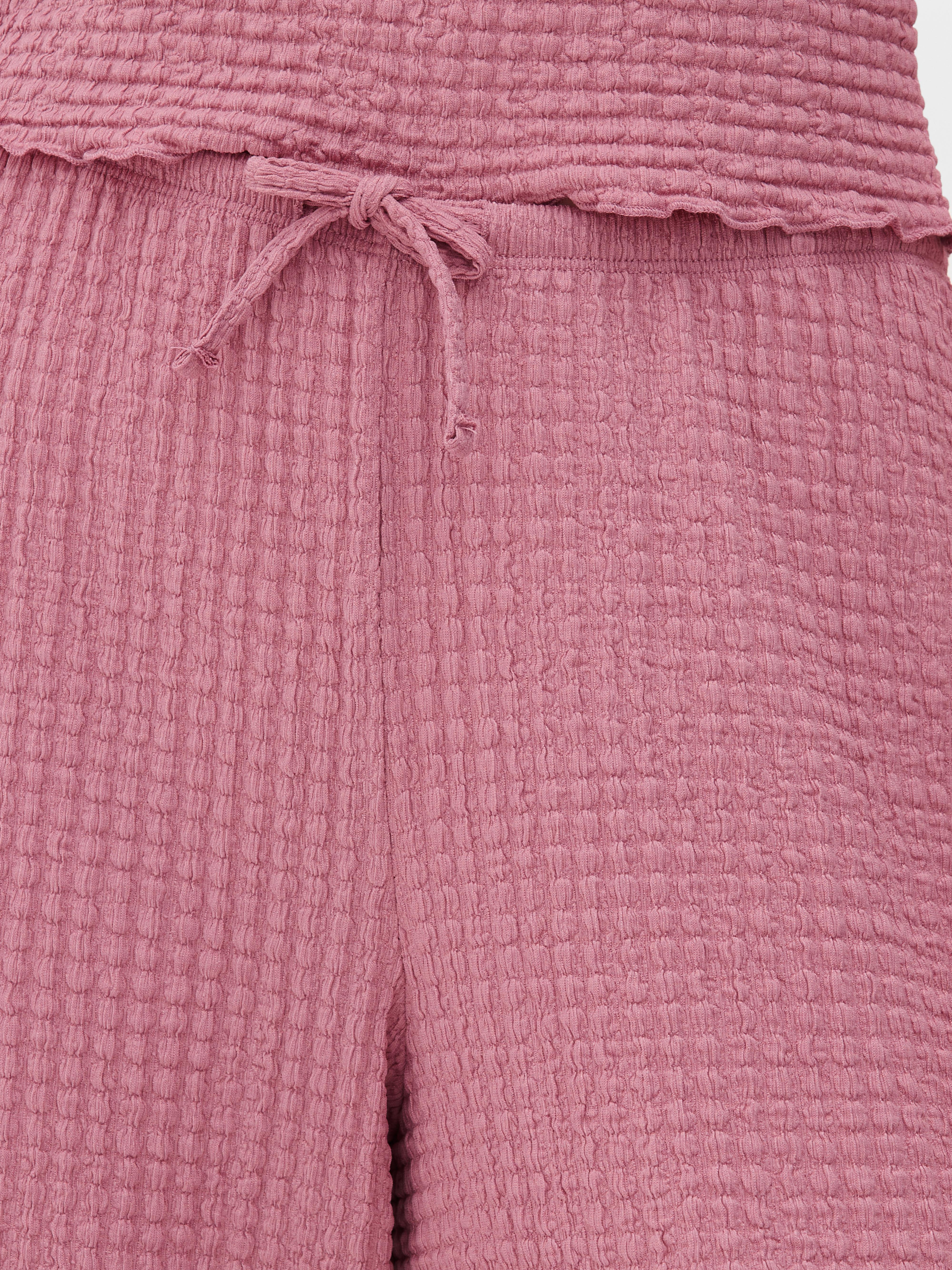 Women's Pink Crinkle Wide Leg Pants | Primark