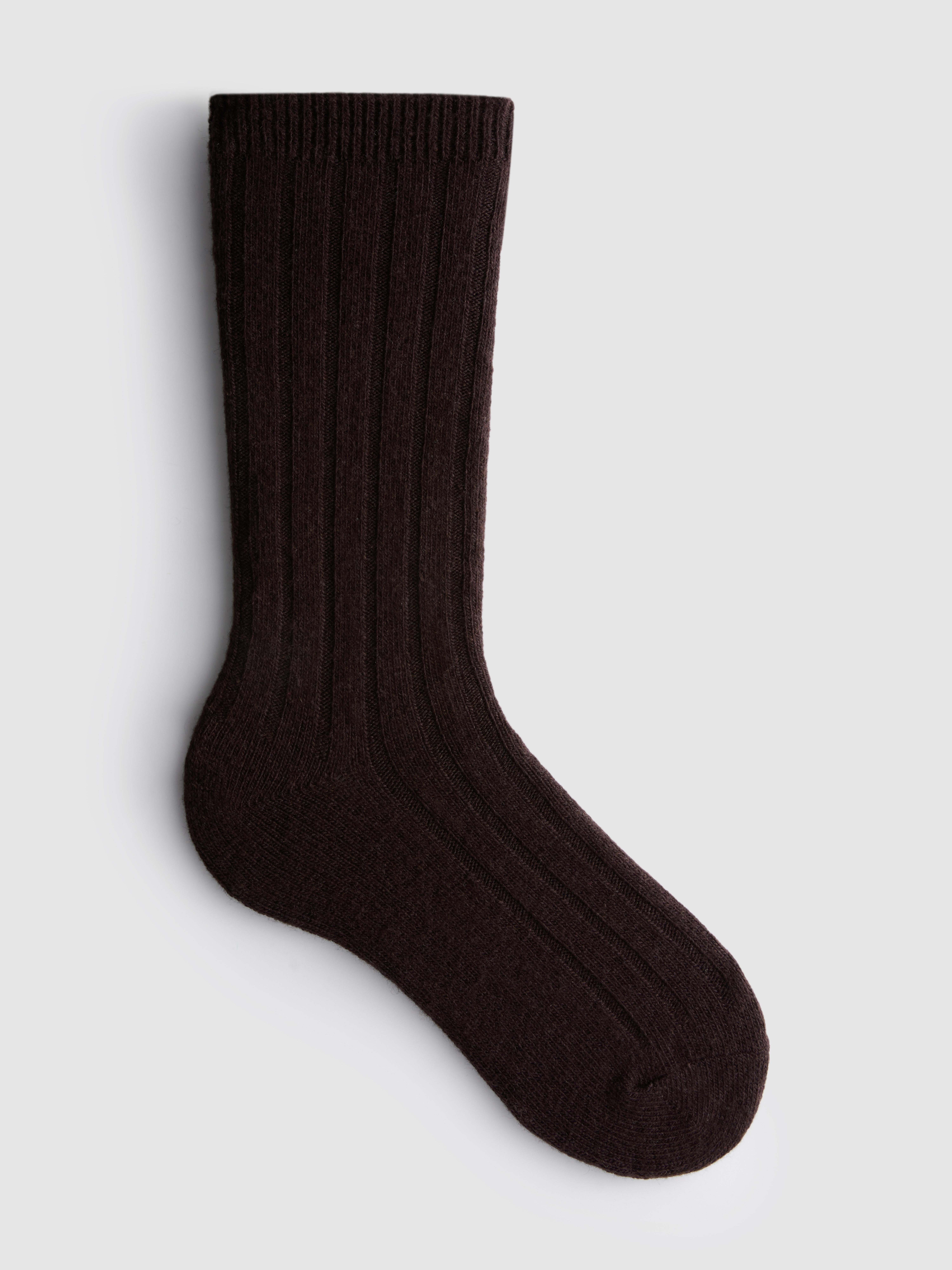 1pk The Edit Cashmere Blend Crew Socks