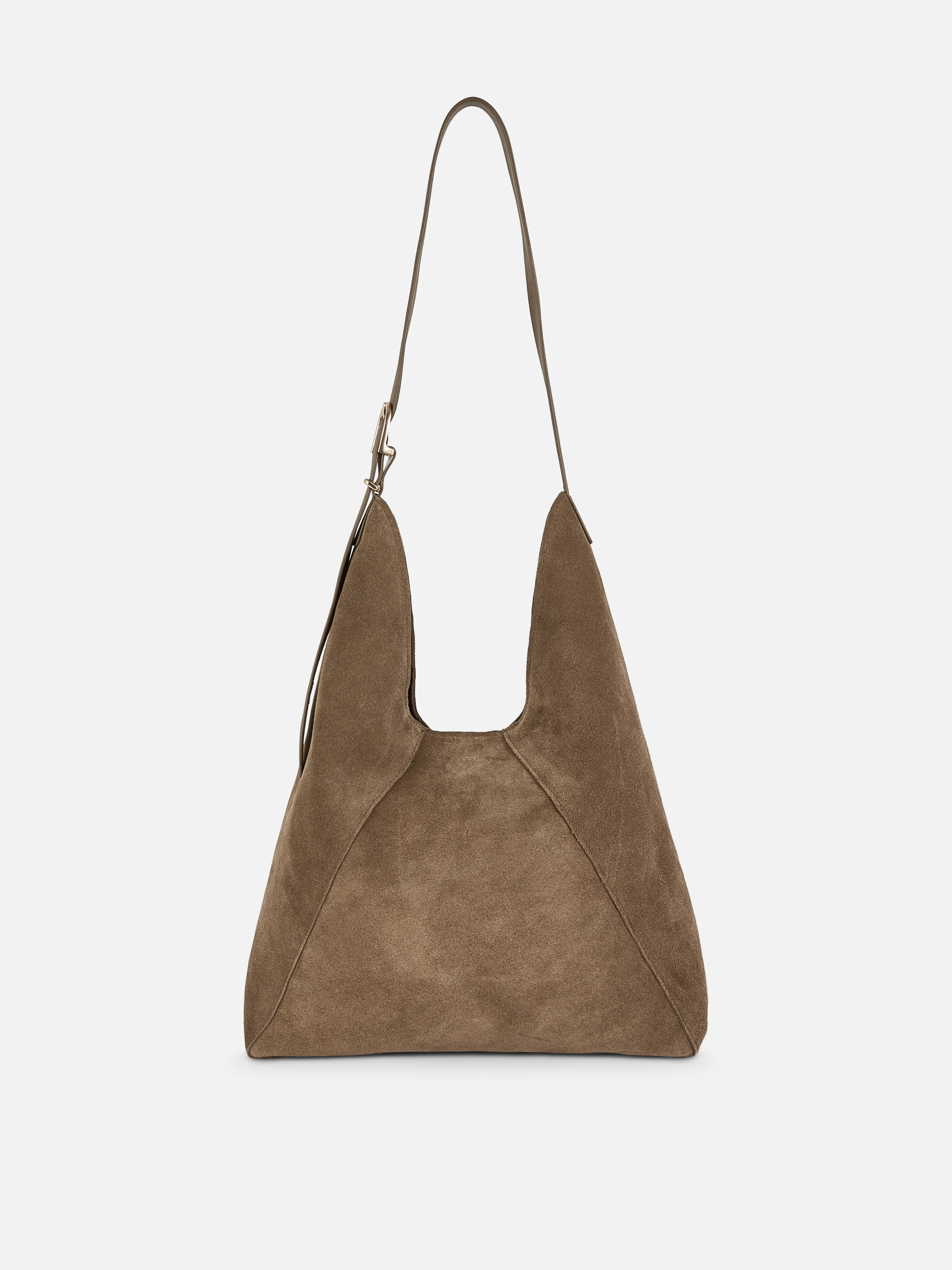 The Edit Suede Scoop Shopper Bag