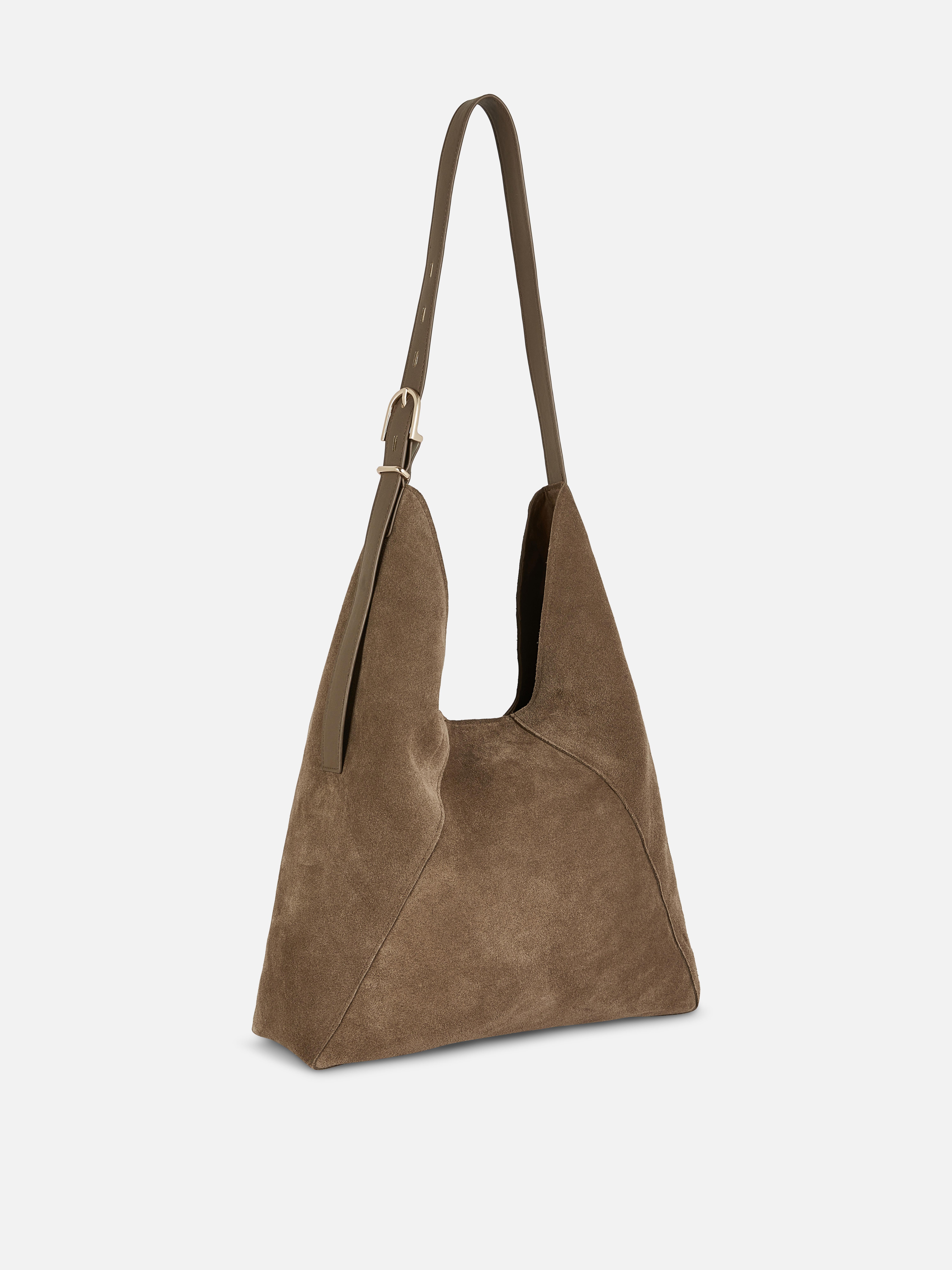 The Edit Suede Scoop Shopper Bag