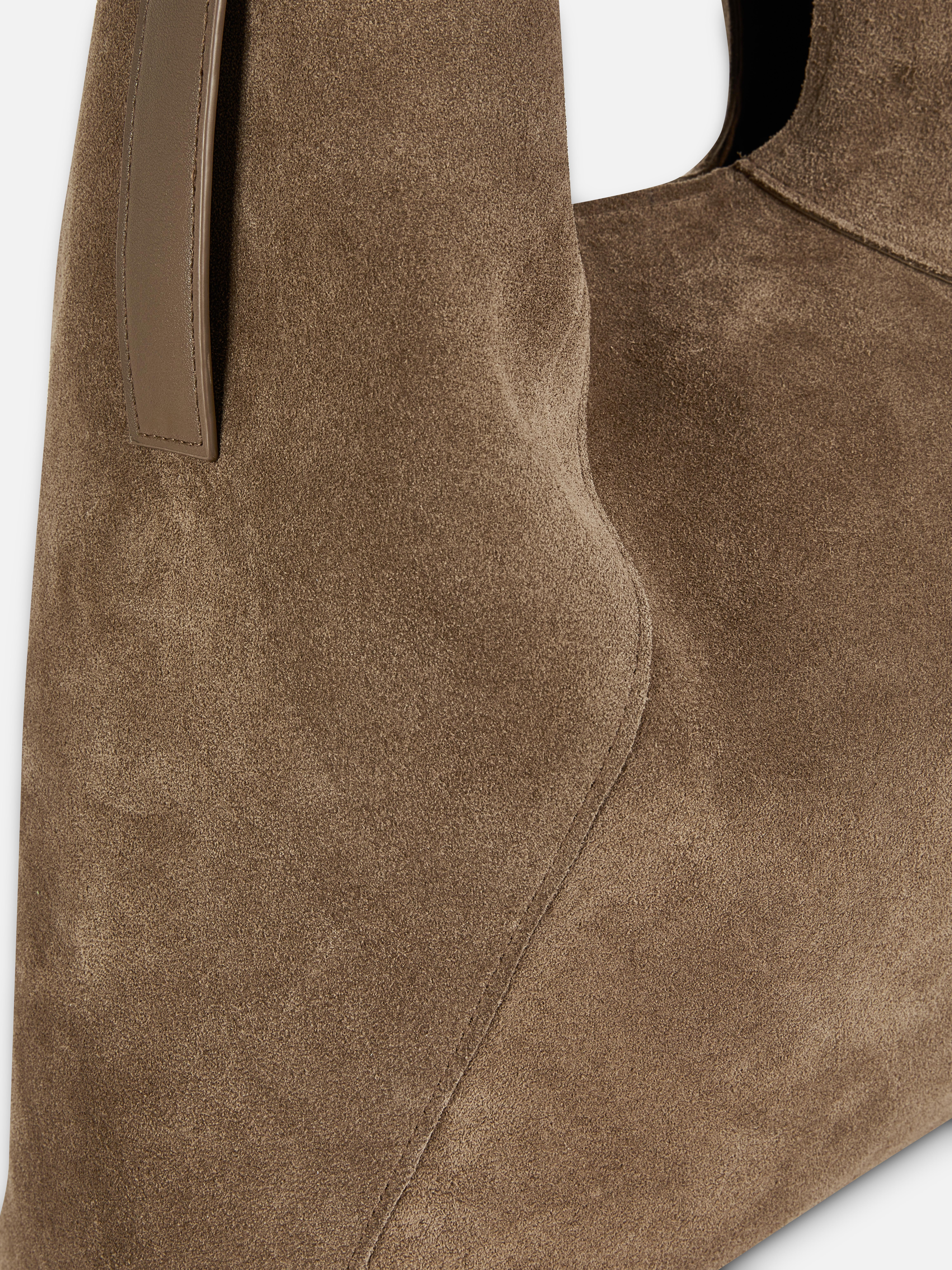 The Edit Suede Scoop Shopper Bag