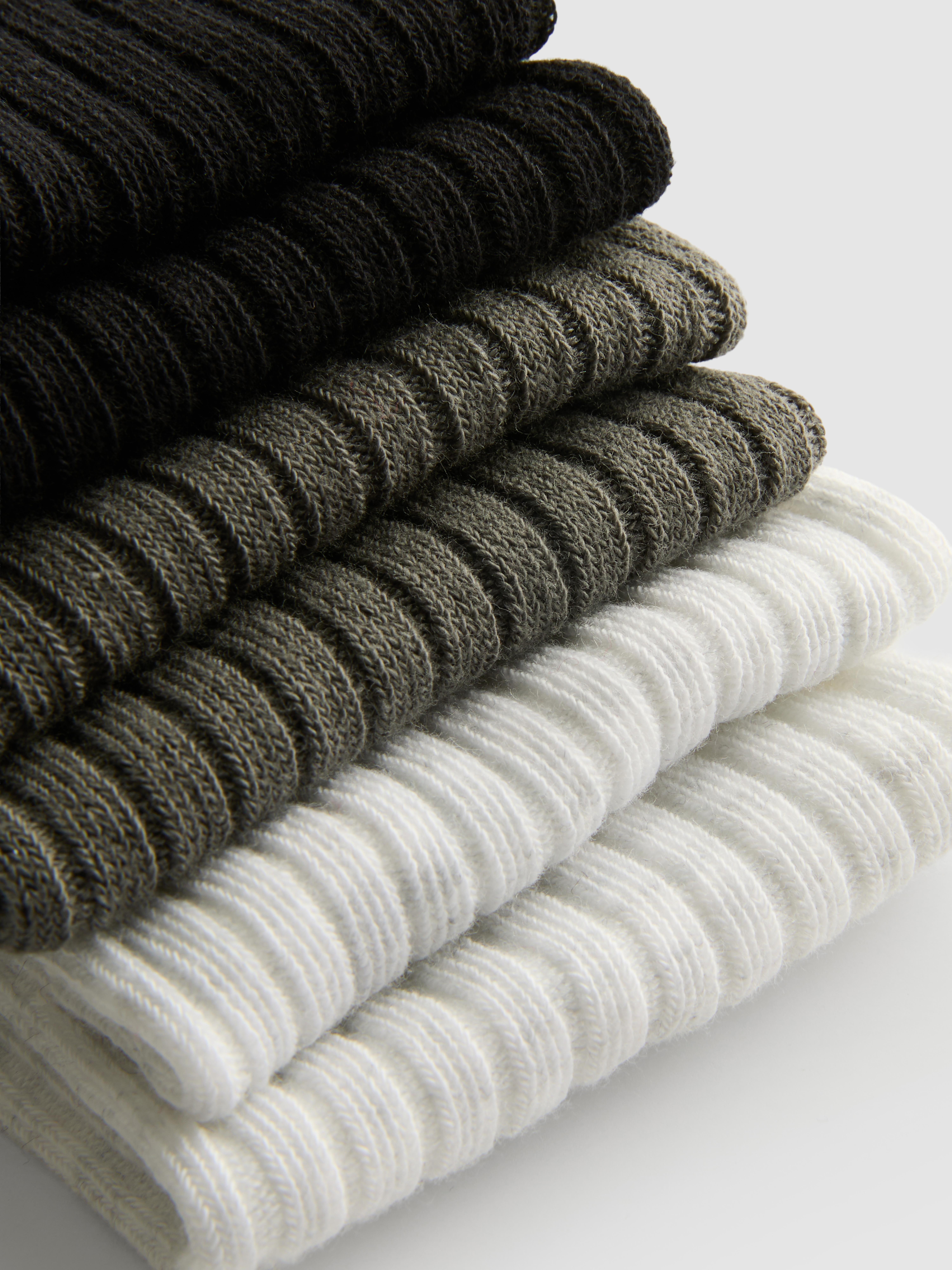 Lot de 3 paires de chaussettes côtelées
