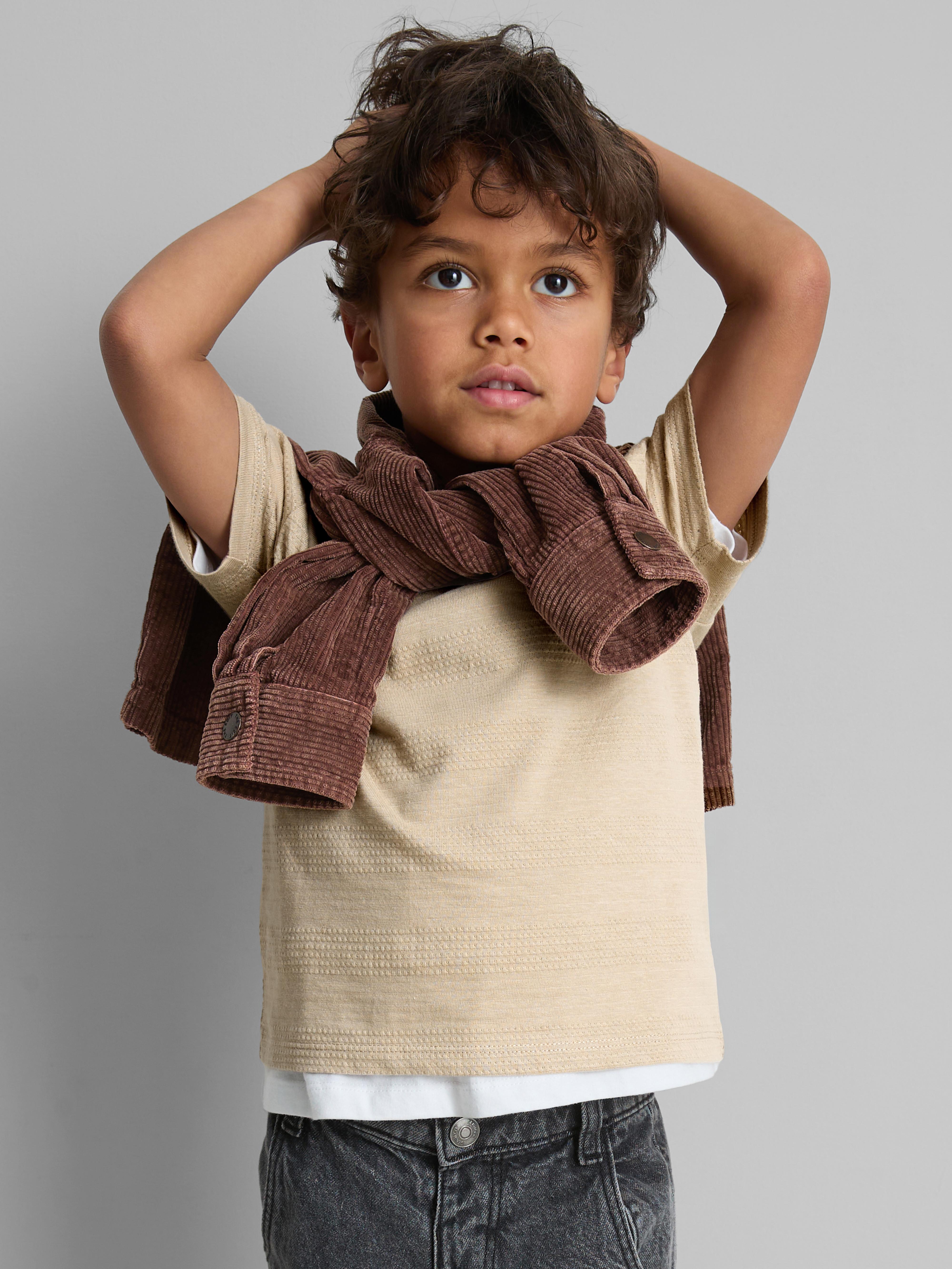 1.5-8yrs | Popcorn Textured T-Shirt