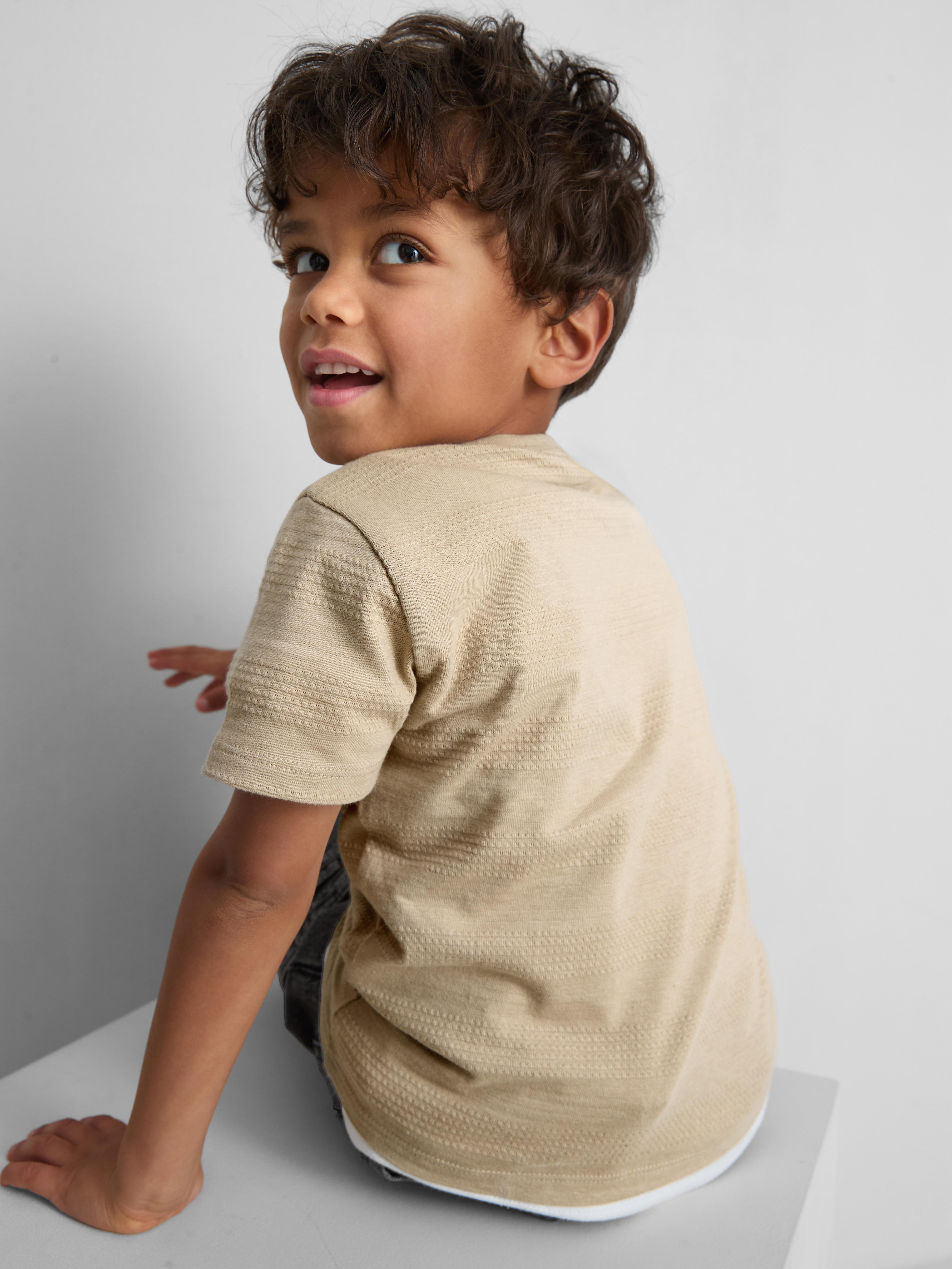 1.5-8yrs | Popcorn Textured T-Shirt