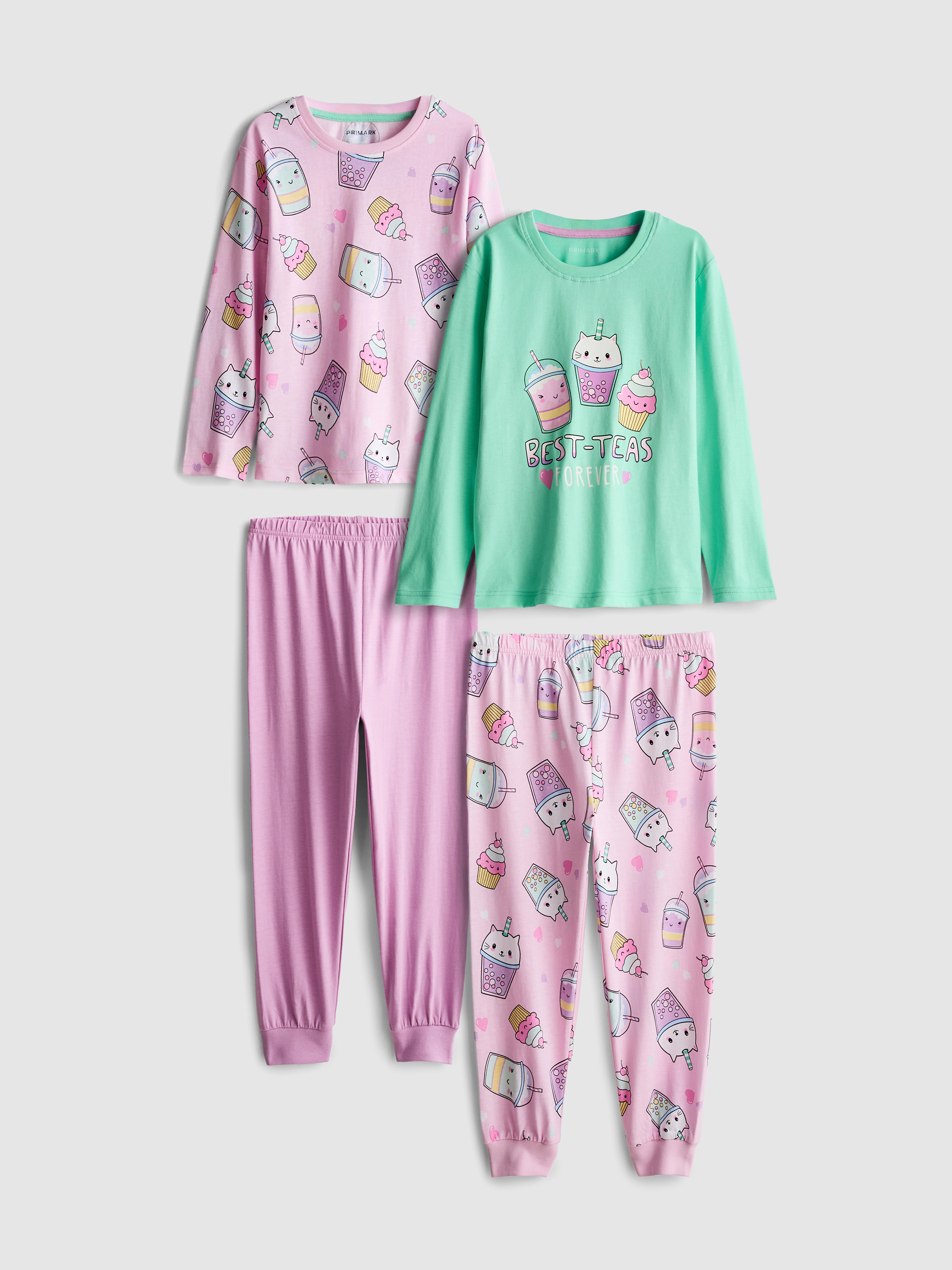 1.5-8yrs | 2pk Bubble Tea Graphic Pyjamas