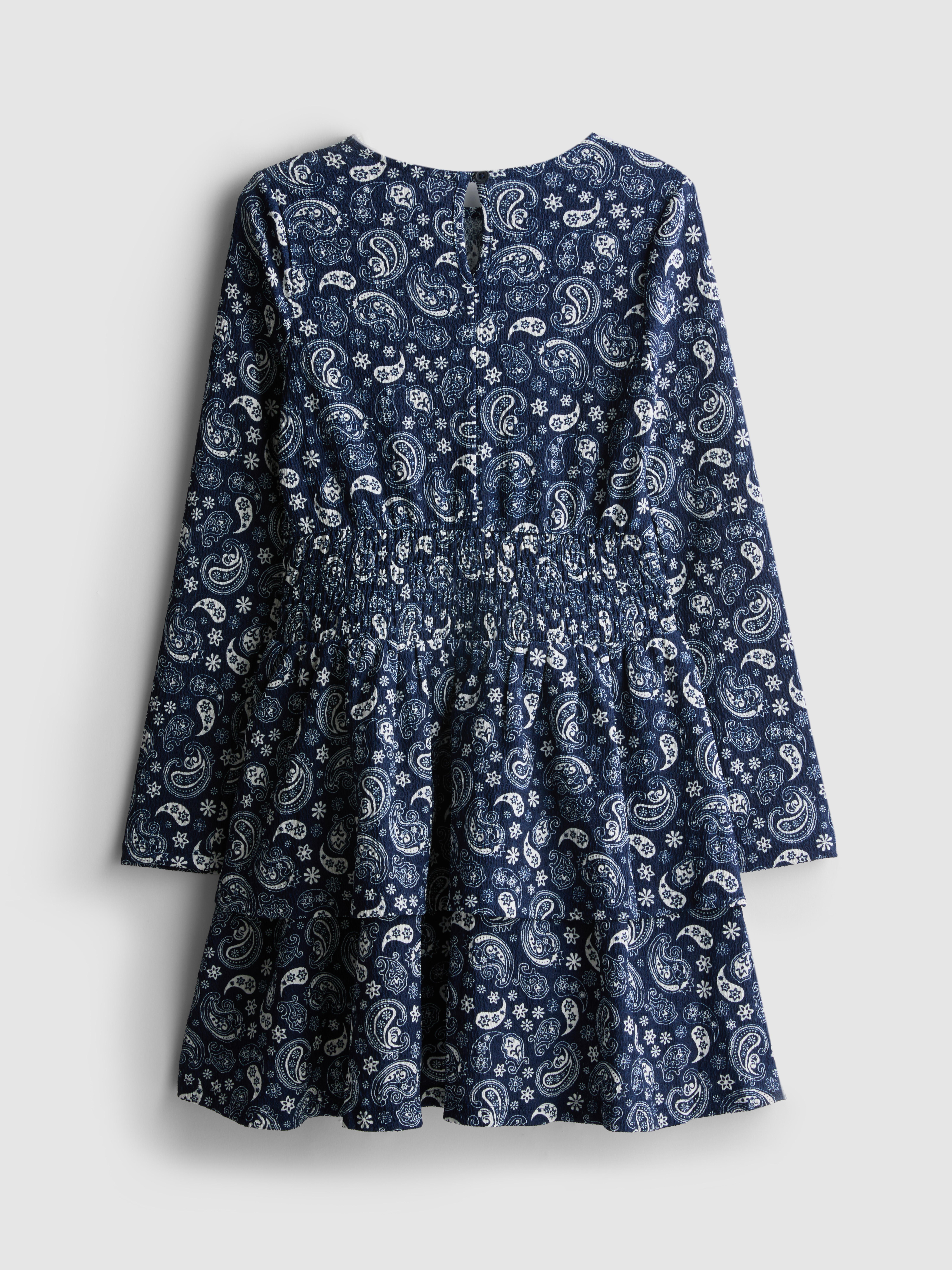 Jurk met lange mouwen en print