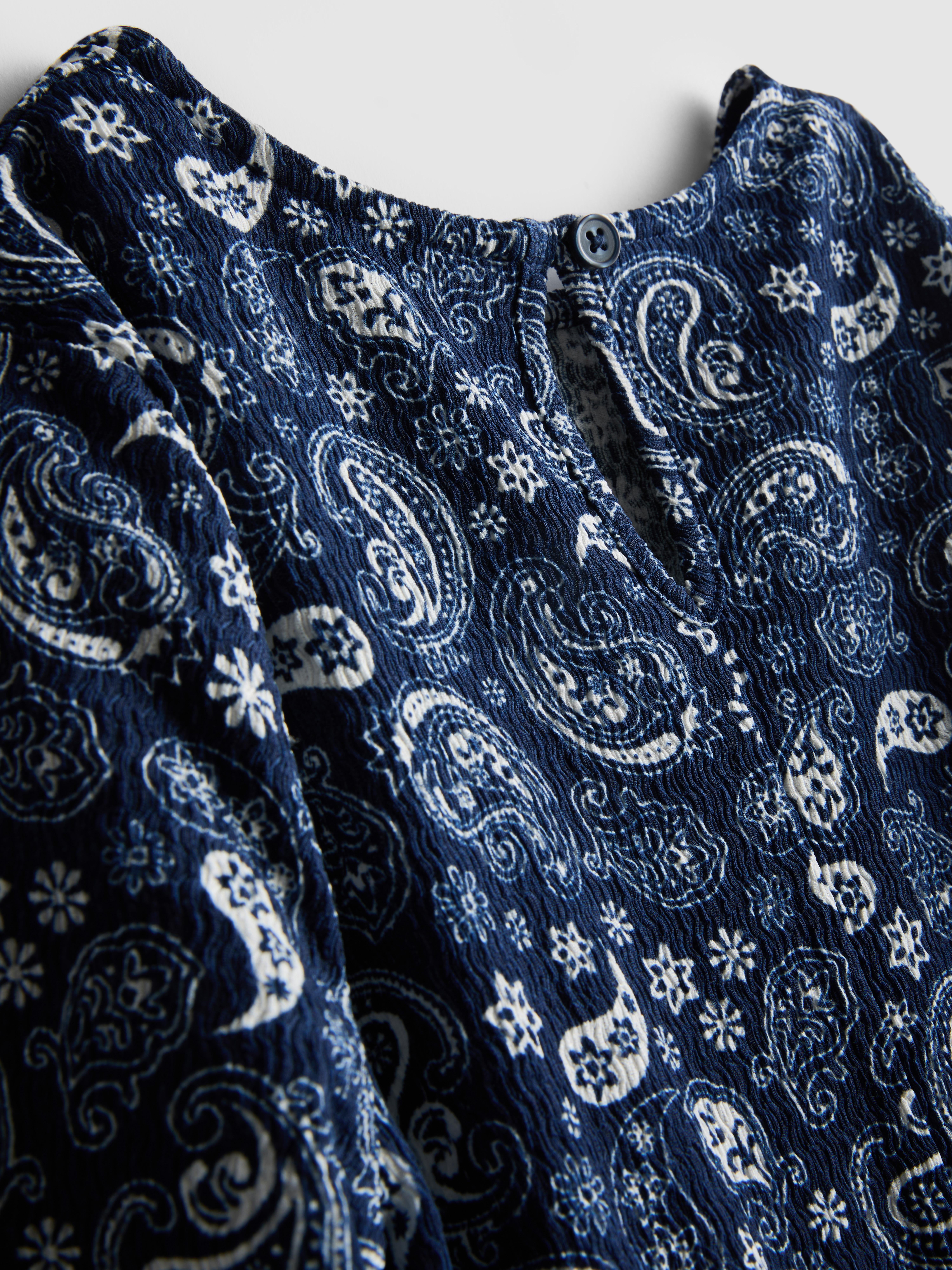 Jurk met lange mouwen en print