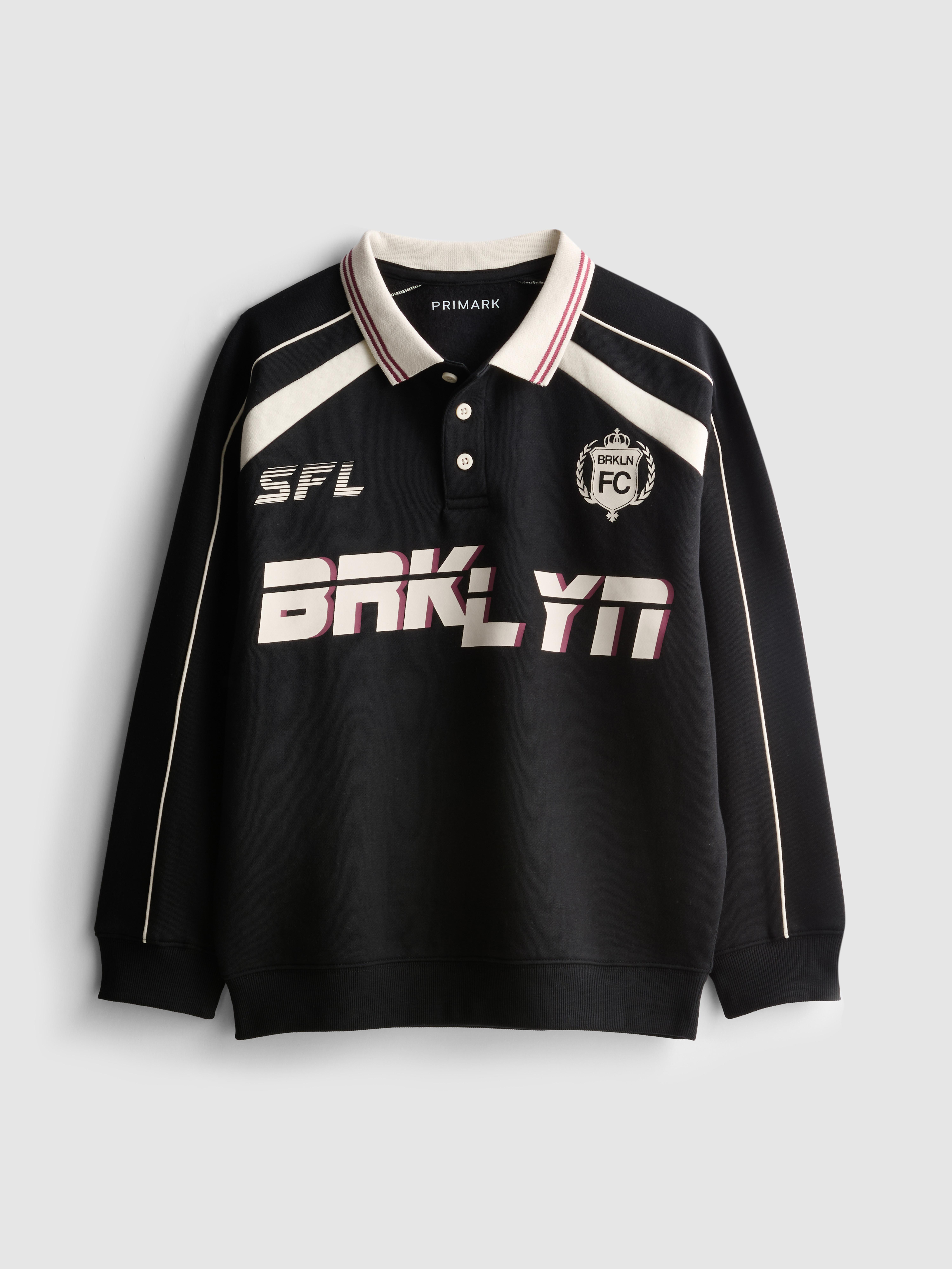 7-15yrs | Brooklyn Graphic Polo Sweatshirt