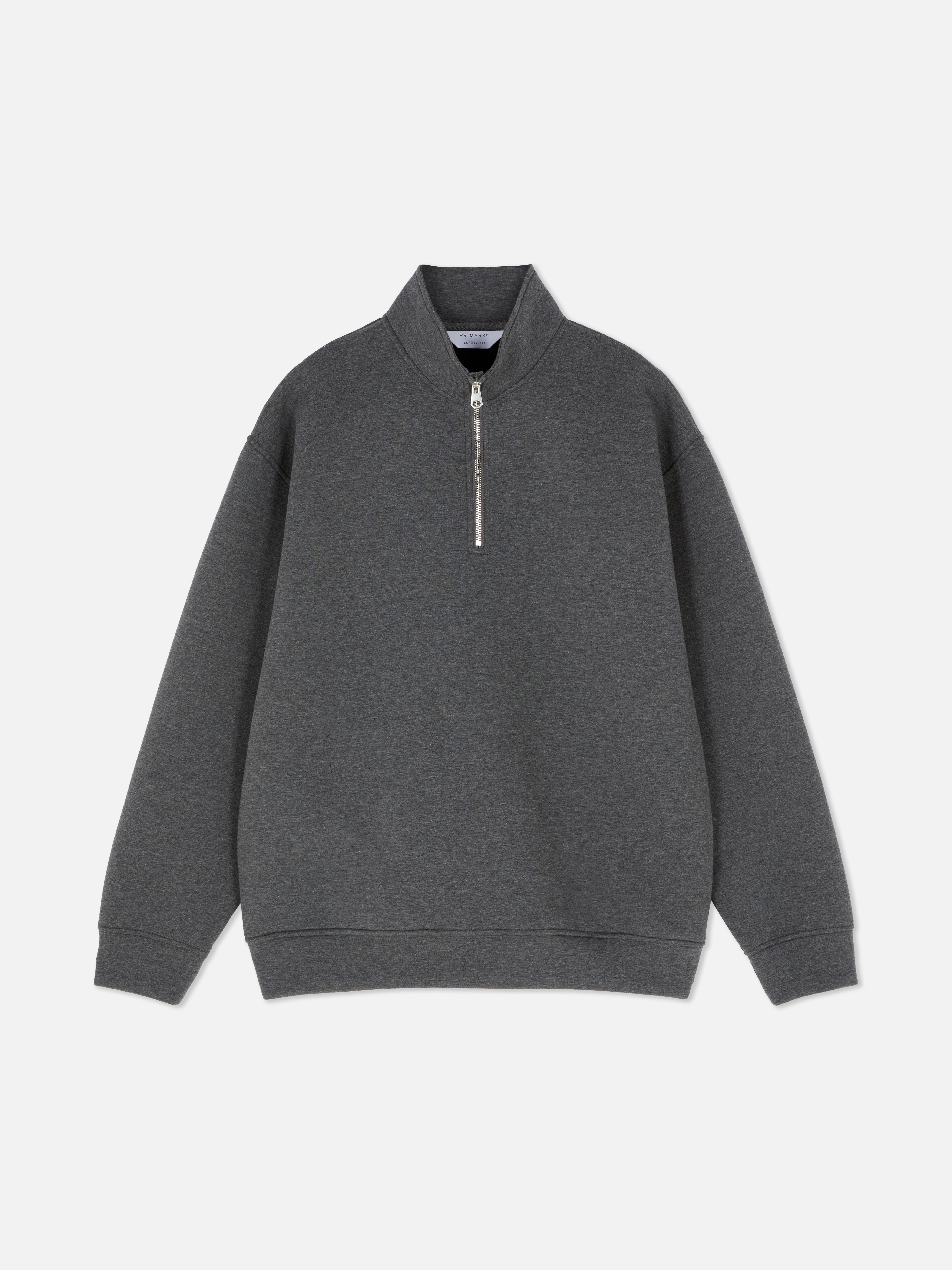 Funnel Neck Quater Zip Sweatshirt.