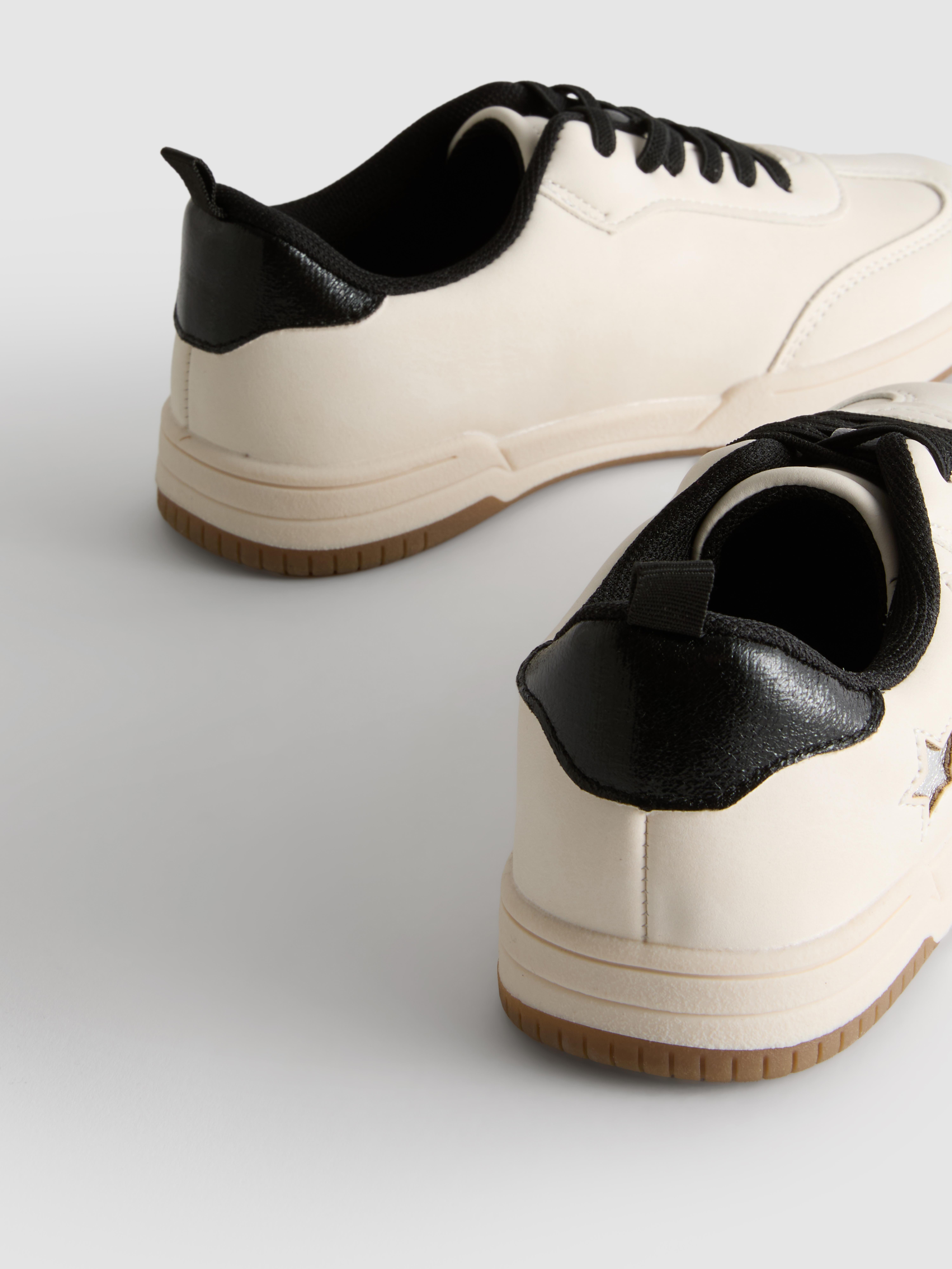 Metallic Star Gum Sole Low-Top Trainers